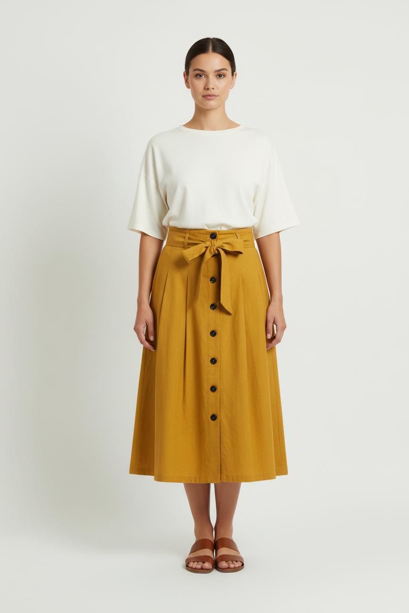 Long skirt SEZANE - Seconde main Yellow