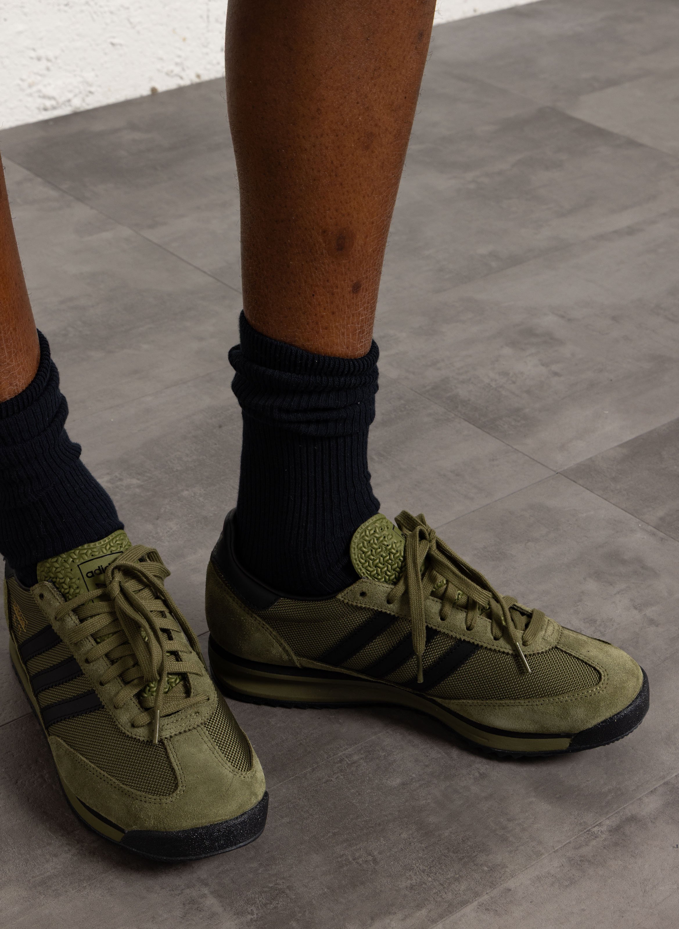Lace-up low-top sneakers ADIDAS Green