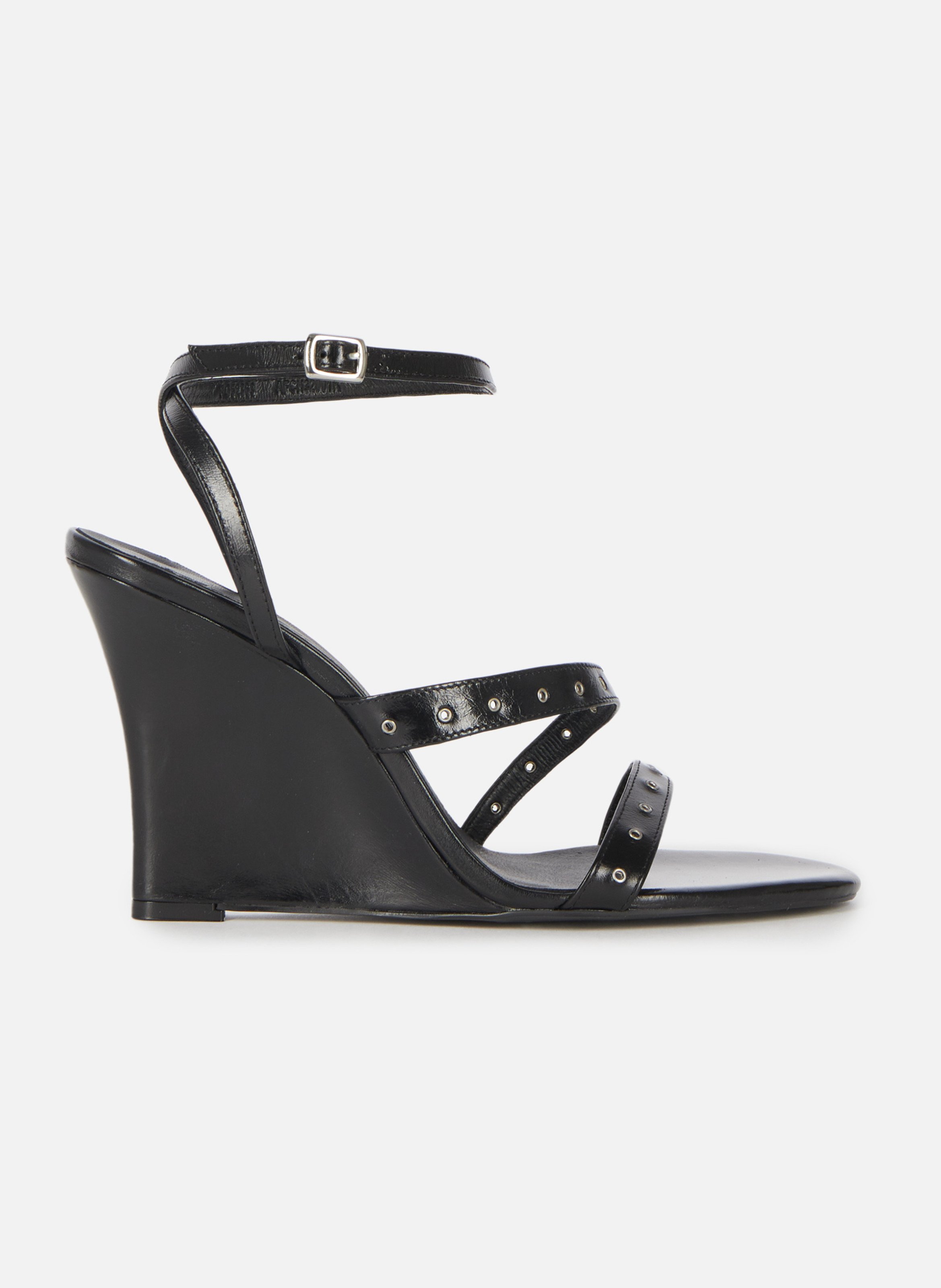 Wedge sandals with studs THE KOOPLES Black