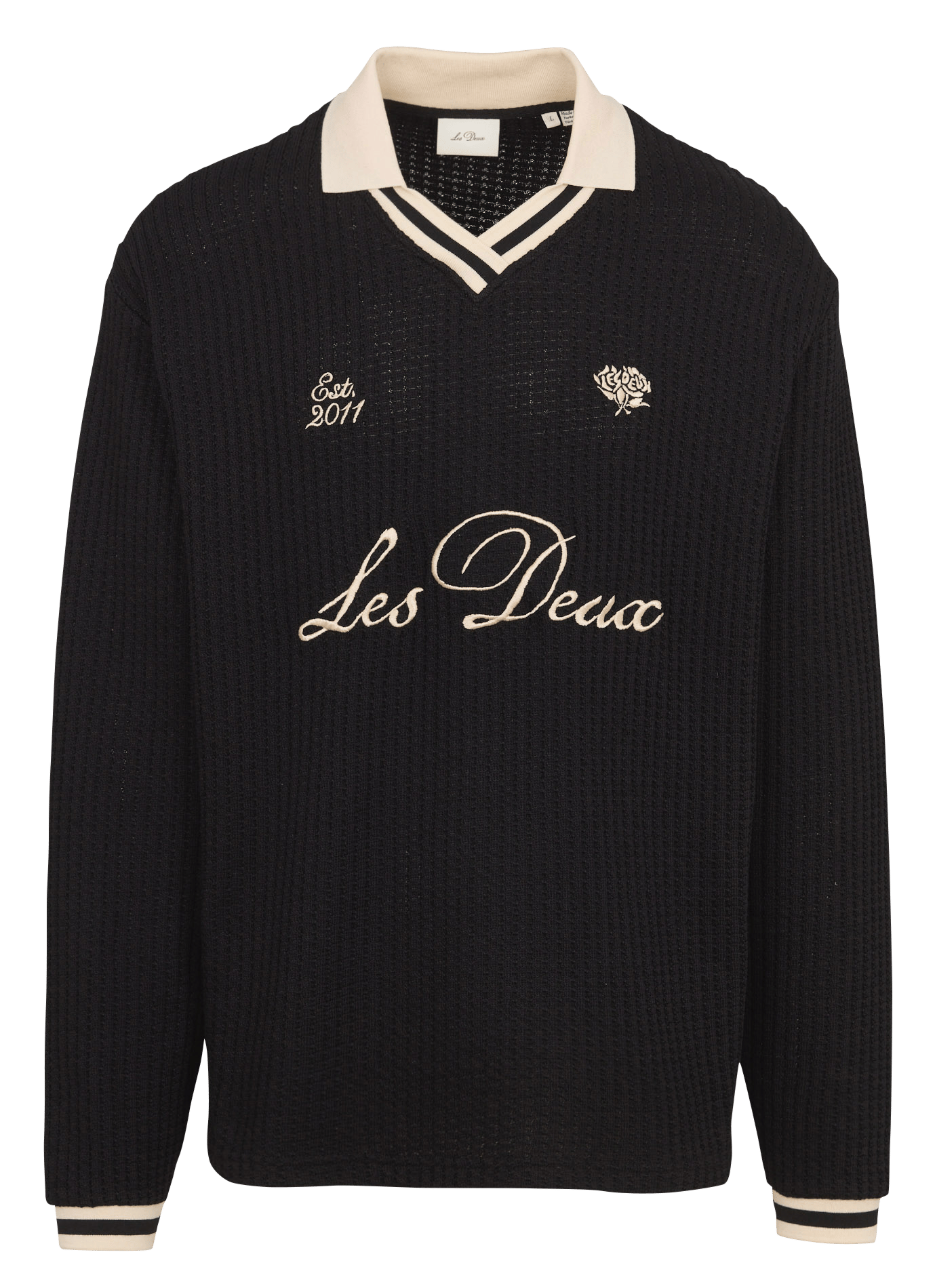 Pull oversize en coton mélangé LES DEUX Noir