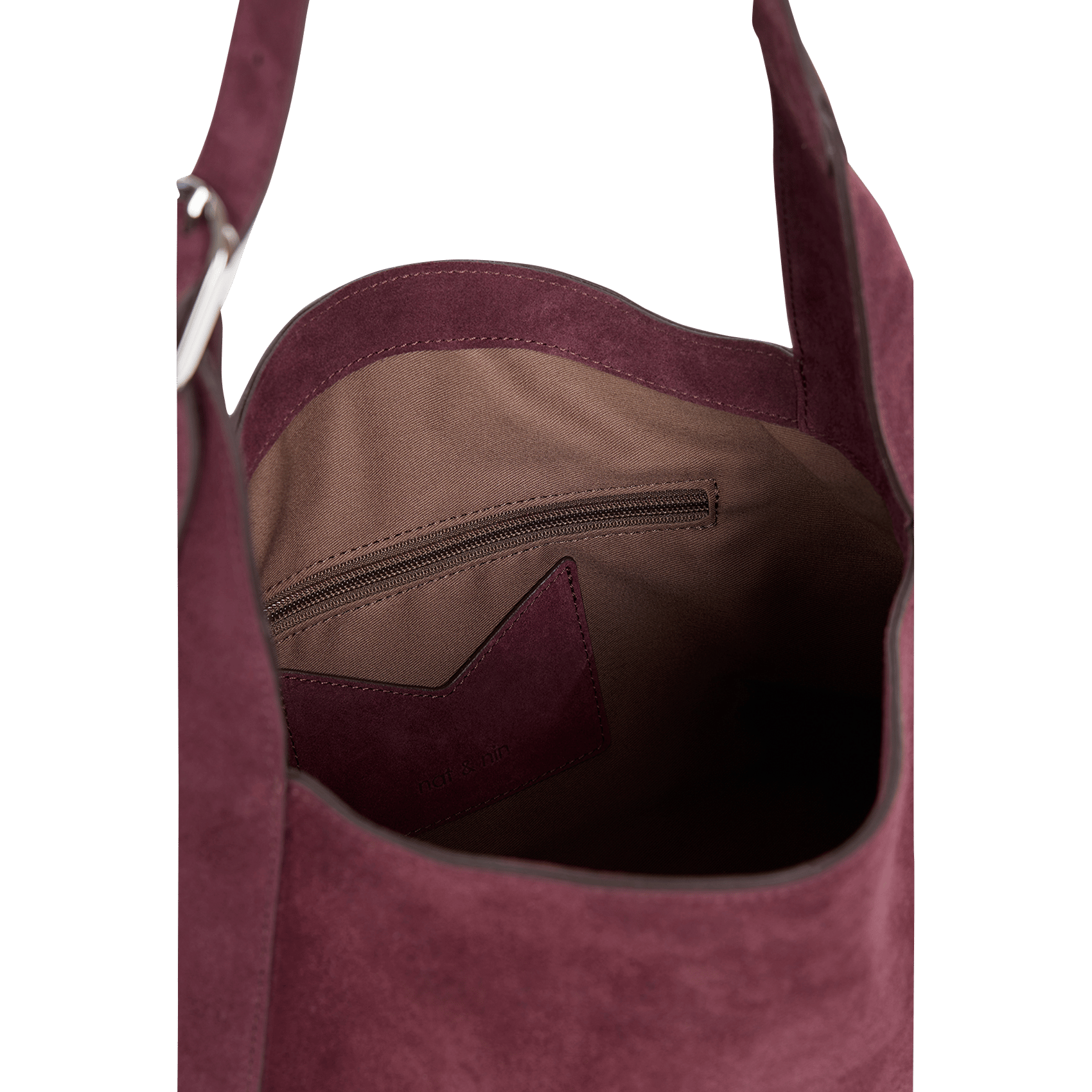 Leather shoulder bag NAT & NIN Purple