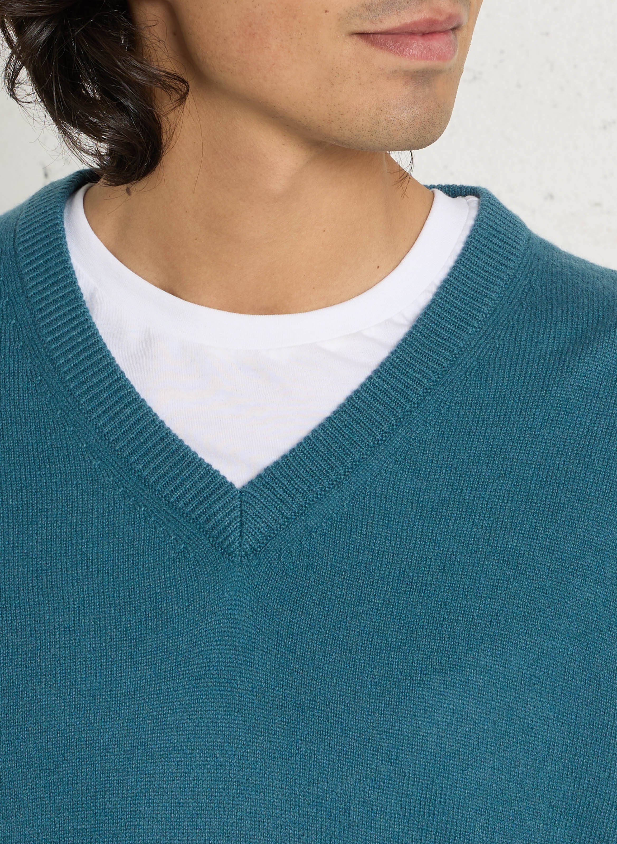Pull en cachemire AU PRINTEMPS PARIS Bleu
