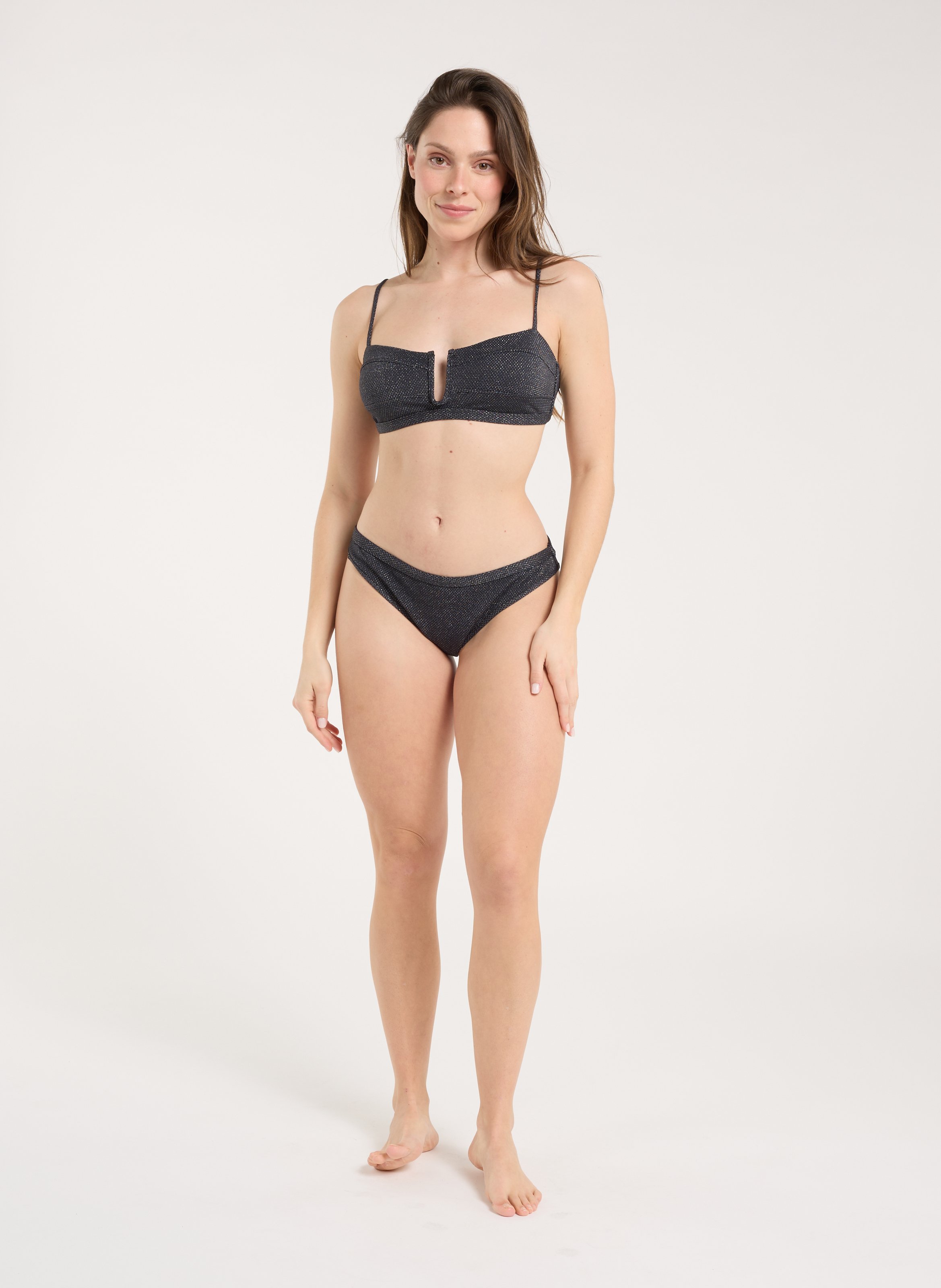Bikinibroekje met pailletten SAISON 1865 Zwart