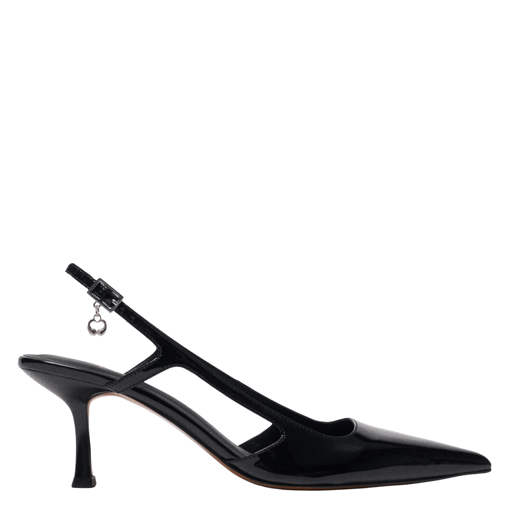 Escarpins à bride en cuir MAJE Noir