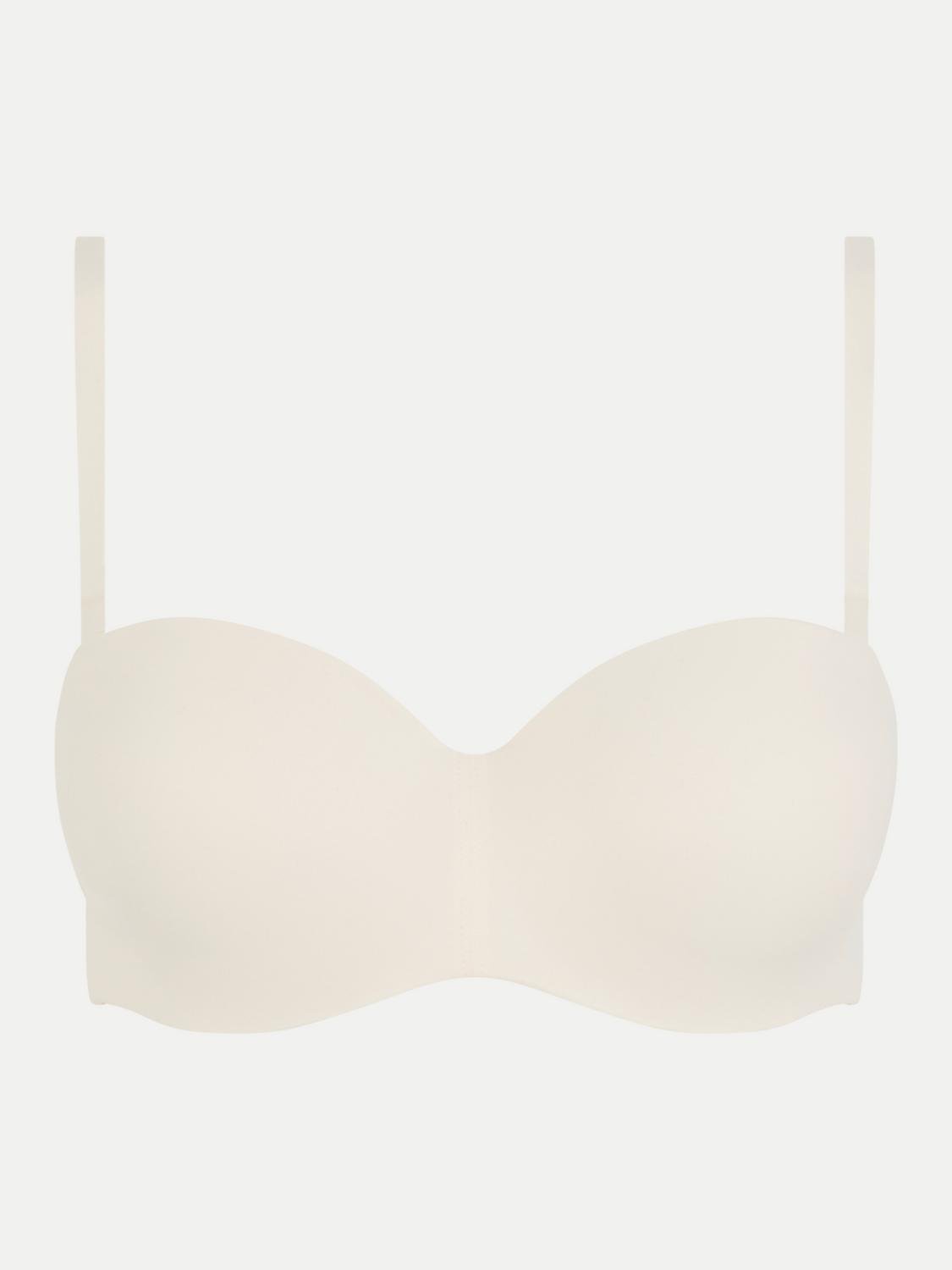 Bandeau bra with cups and removable straps CHANTELLE Beige