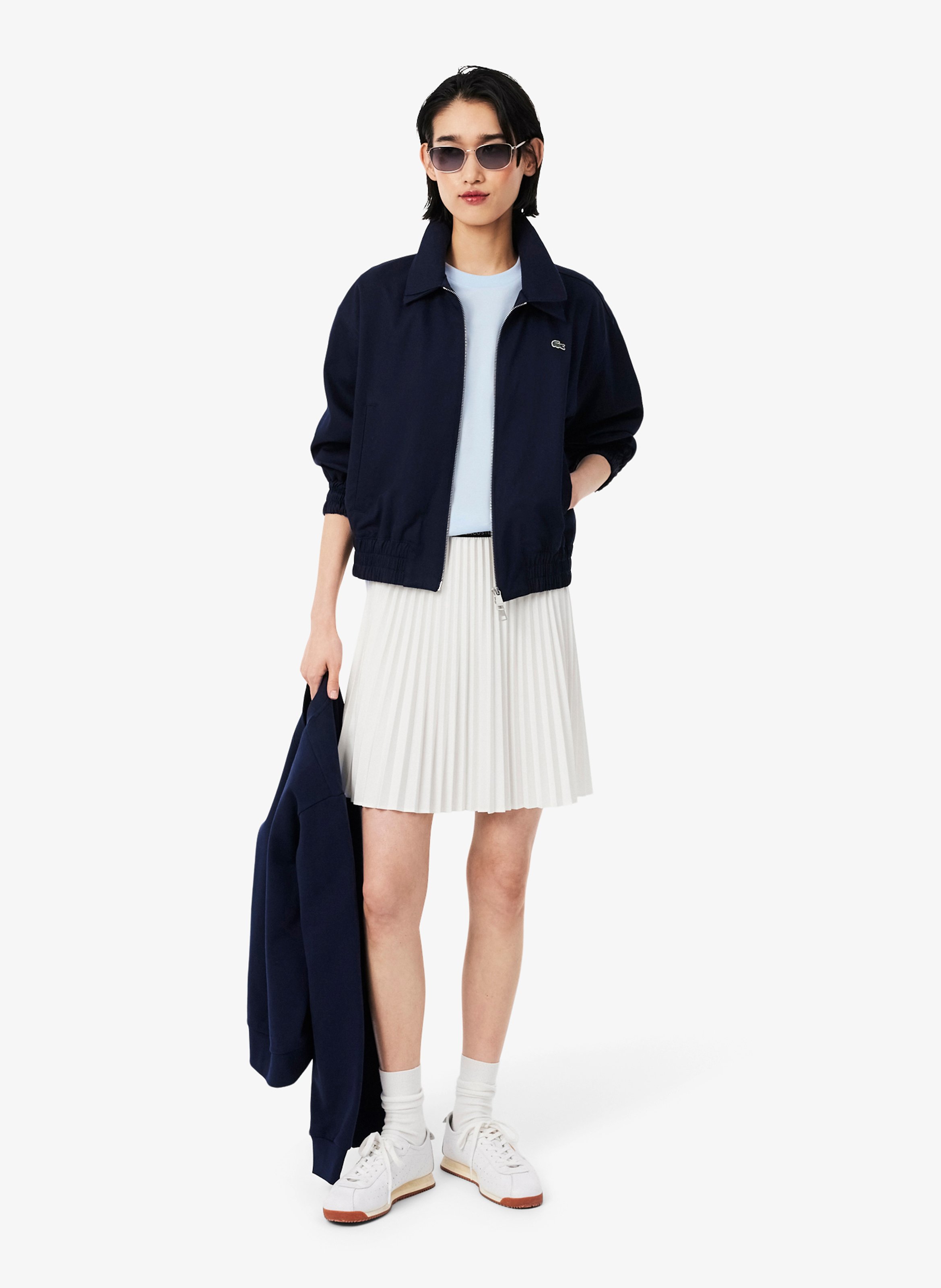 Tee-shirt manches courtes en coton LACOSTE Bleu