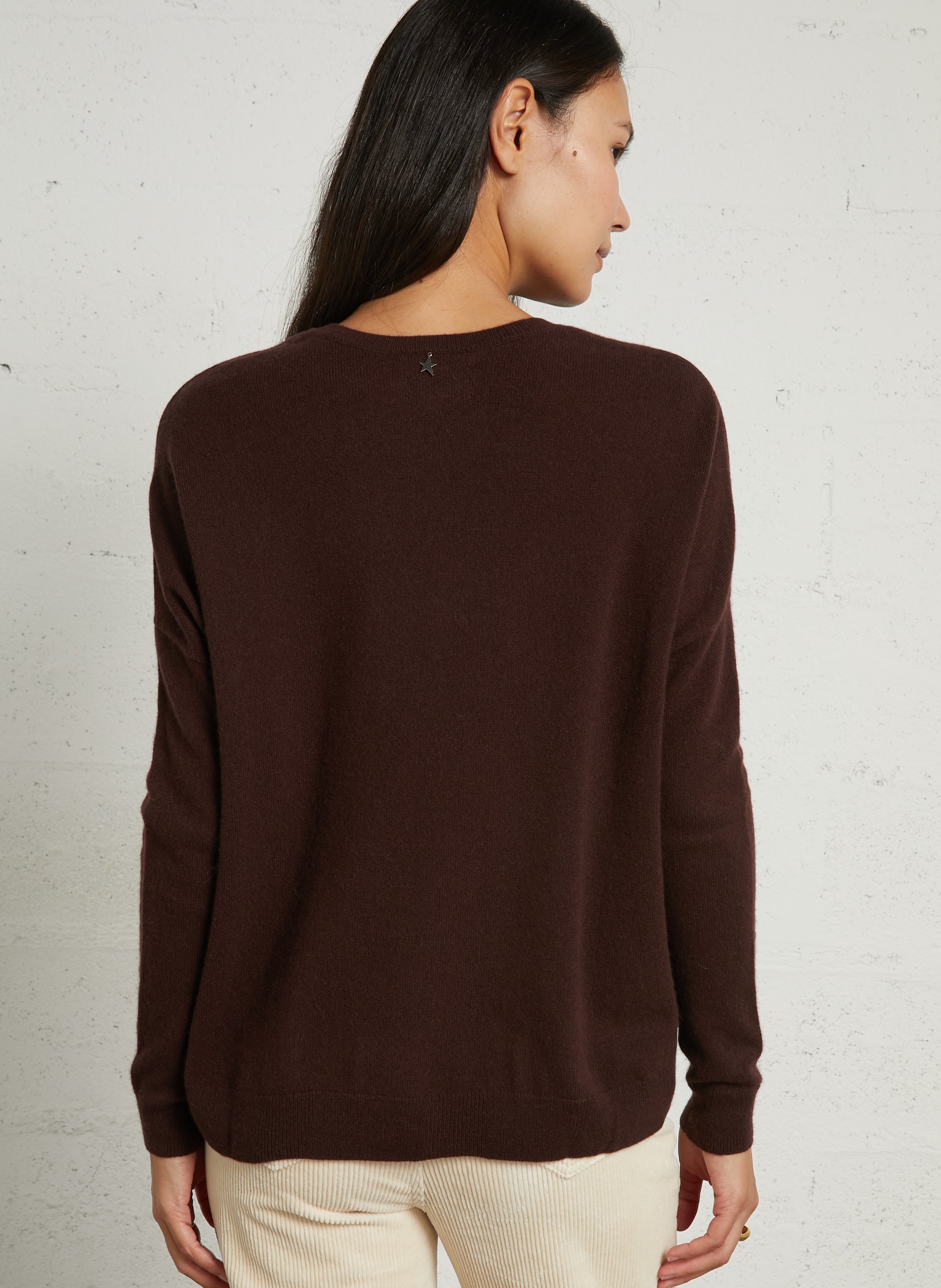 Weit geschnittener Kaschmirpullover SUD EXPRESS Braun