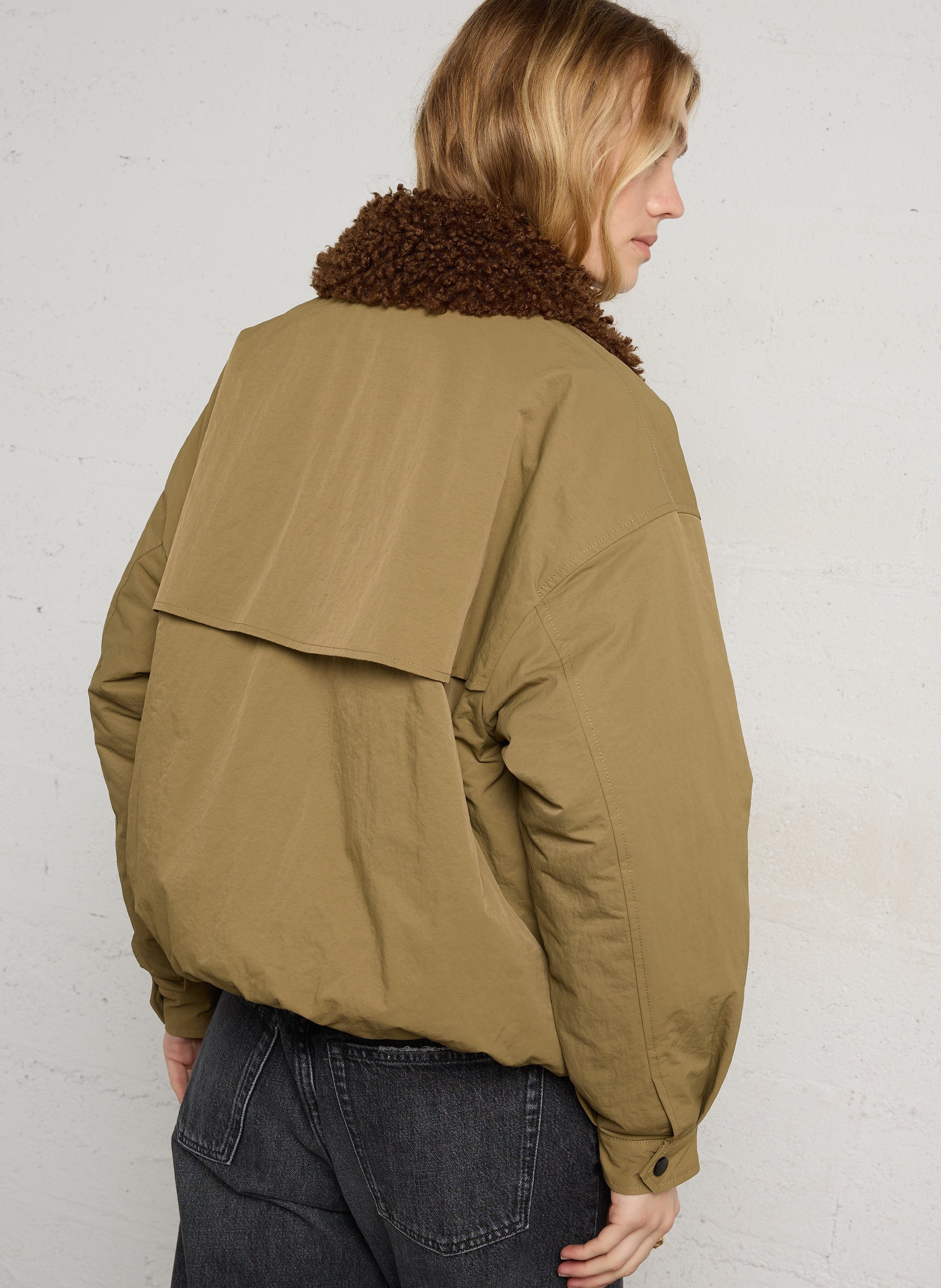 Oversized cotton parka BERENICE Khaki