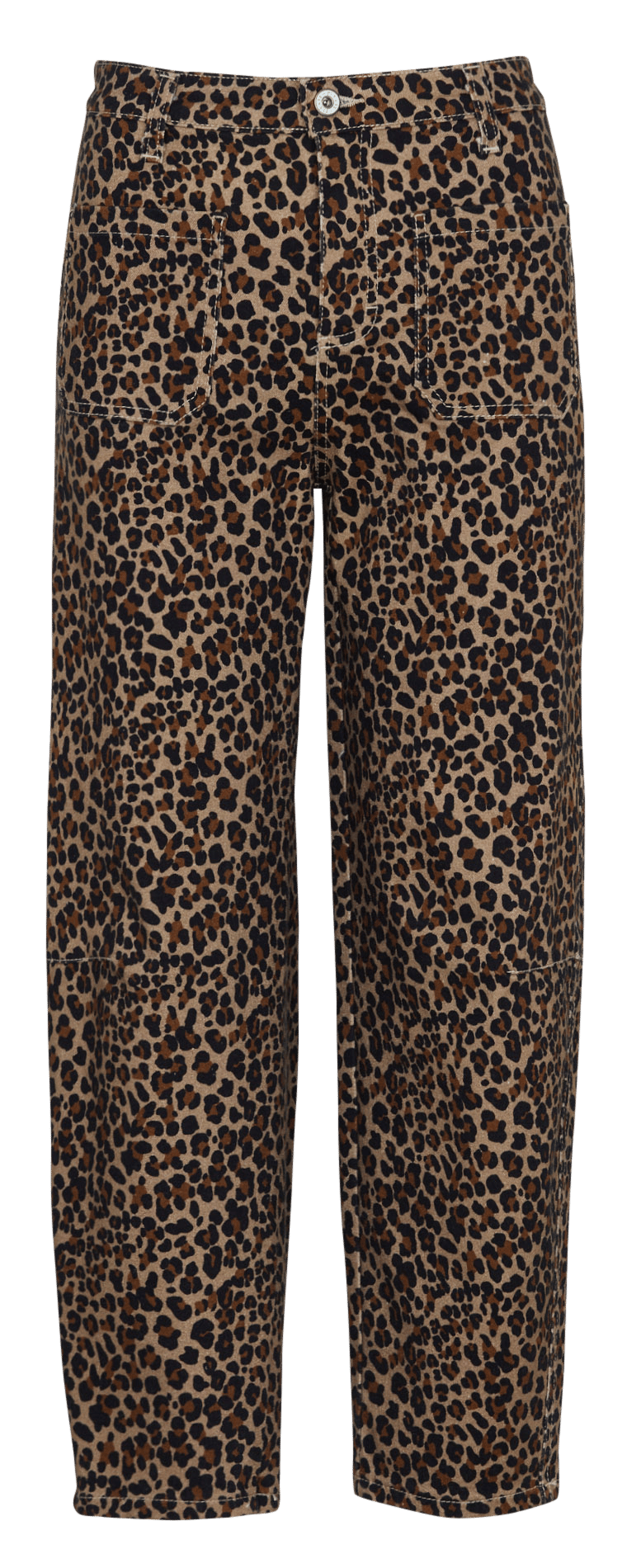 Pantalon ballon à imprimé en coton mélangé PLEASE Beige