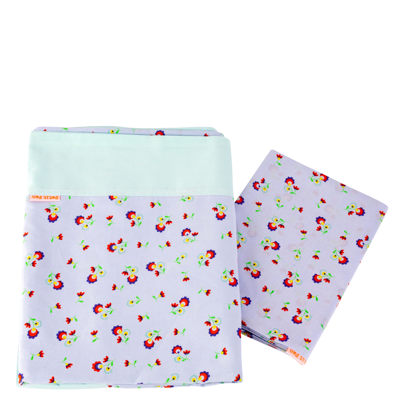 Parure de lit imprimé fleuri en coton PETIT PAN Violet