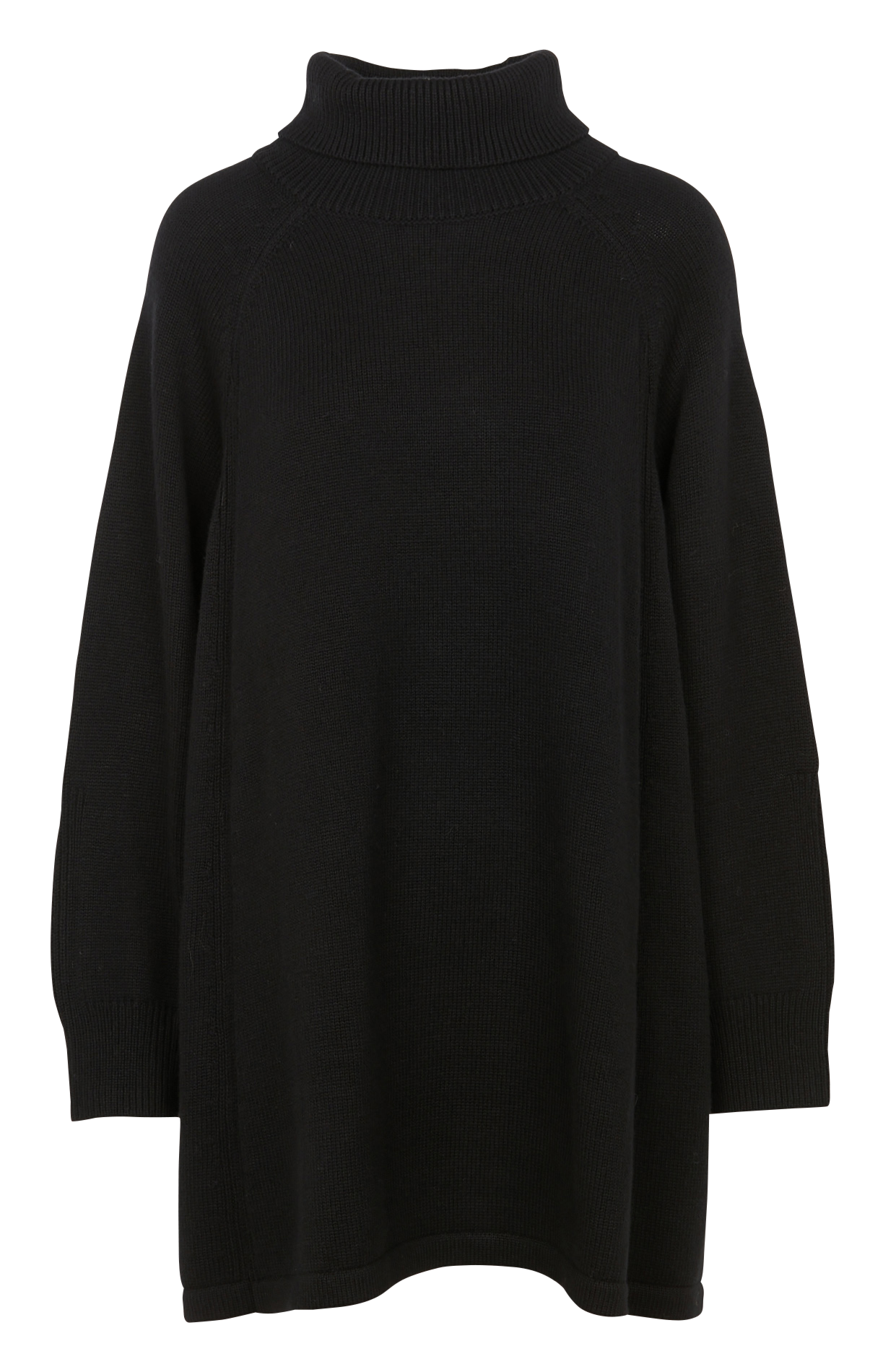 Robe courte col roulé en laine mélangé  BA&SH Noir