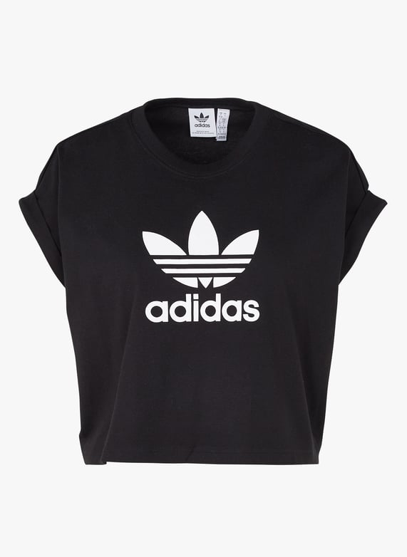 Adidas crop graphic tee sales