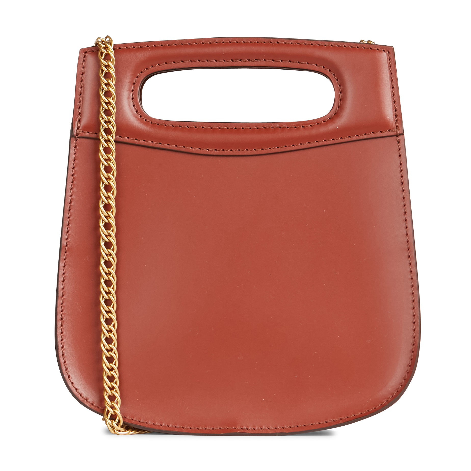 Sac bandoulière en cuir Marron