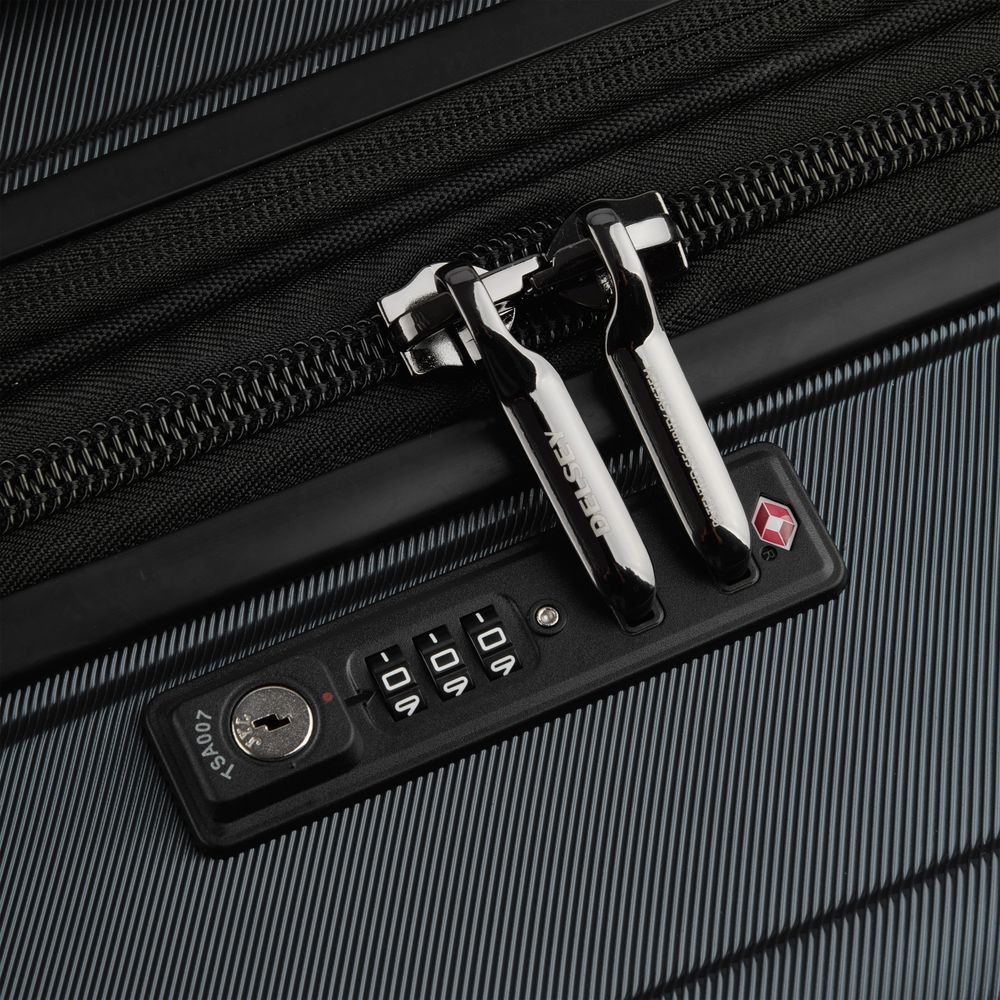Rigid hold suitcase DELSEY PARIS Black