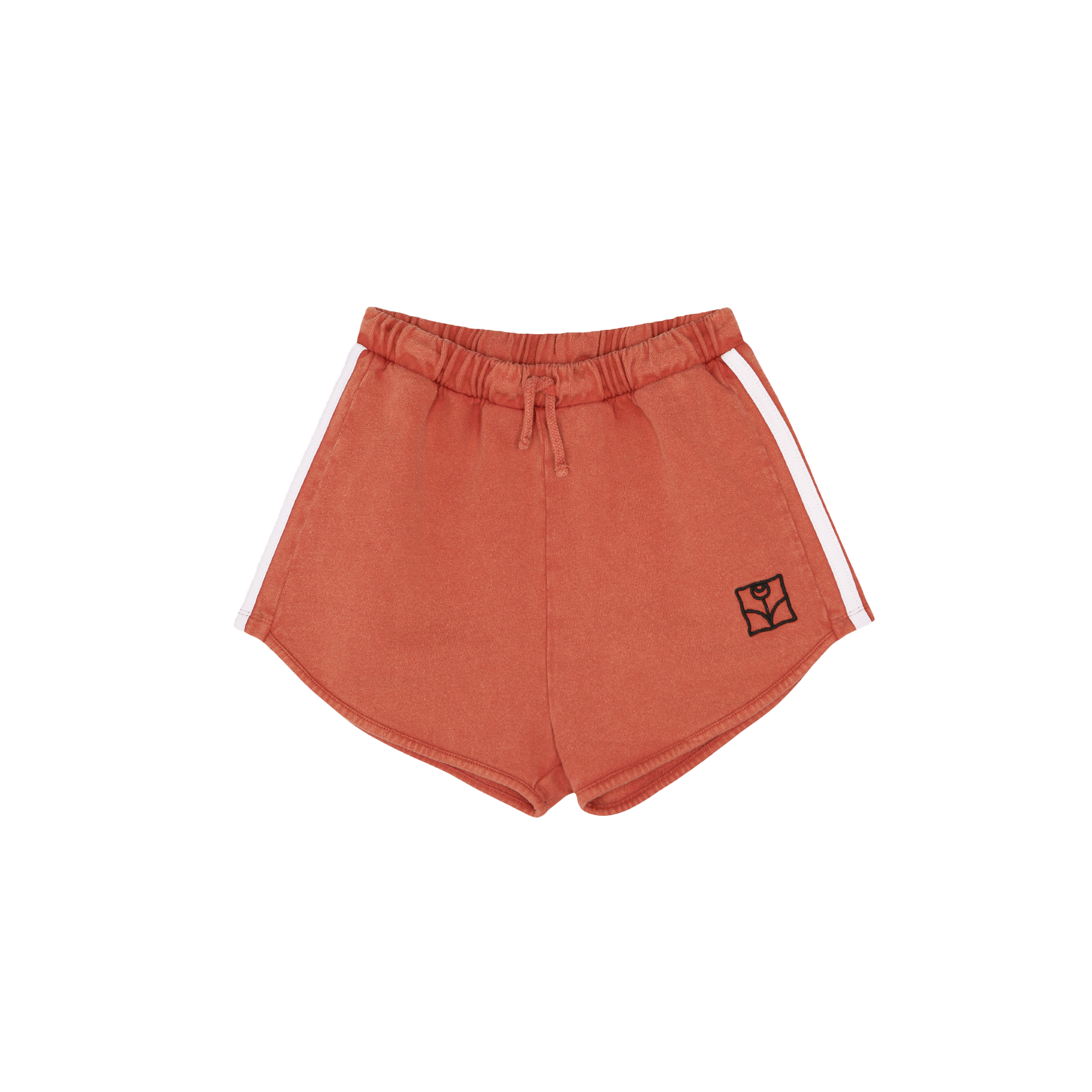 High-waisted cotton shorts THE CAMPAMENTO Red