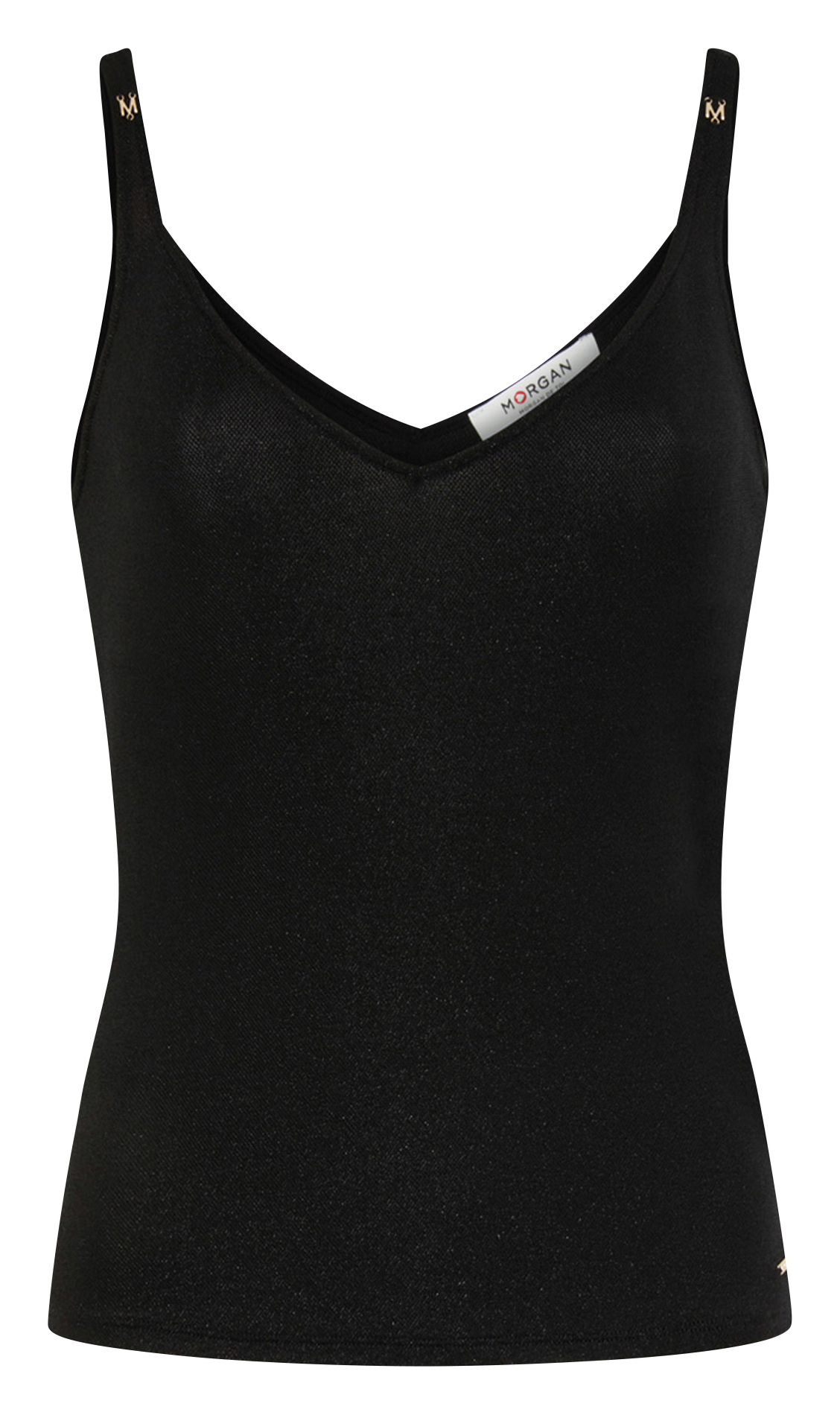 Top met V-hals MORGAN Zwart