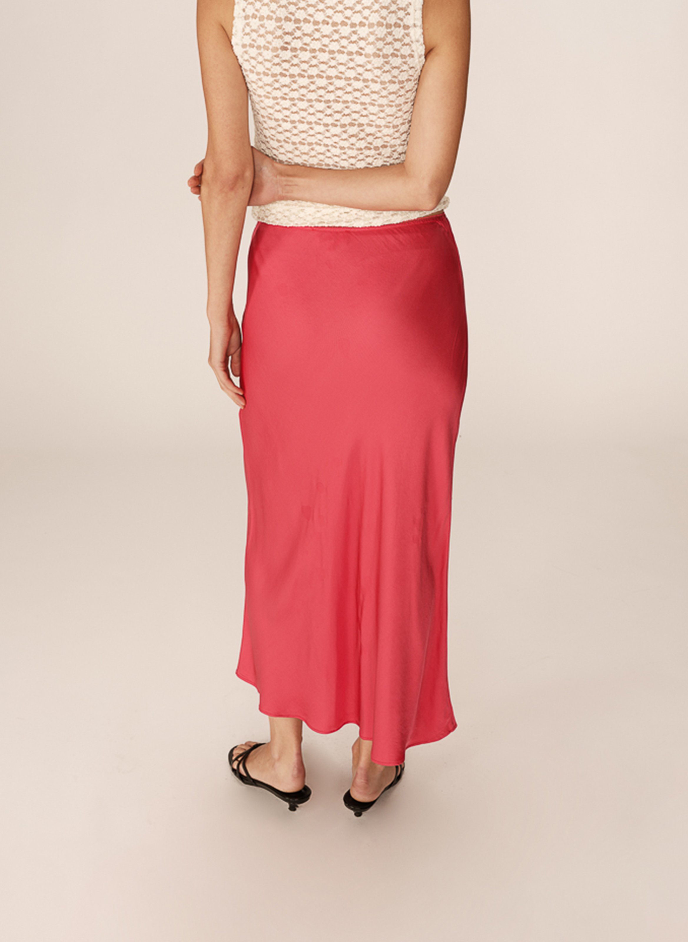 Jupe longue imprimé floral GRACE ET MILA Rose