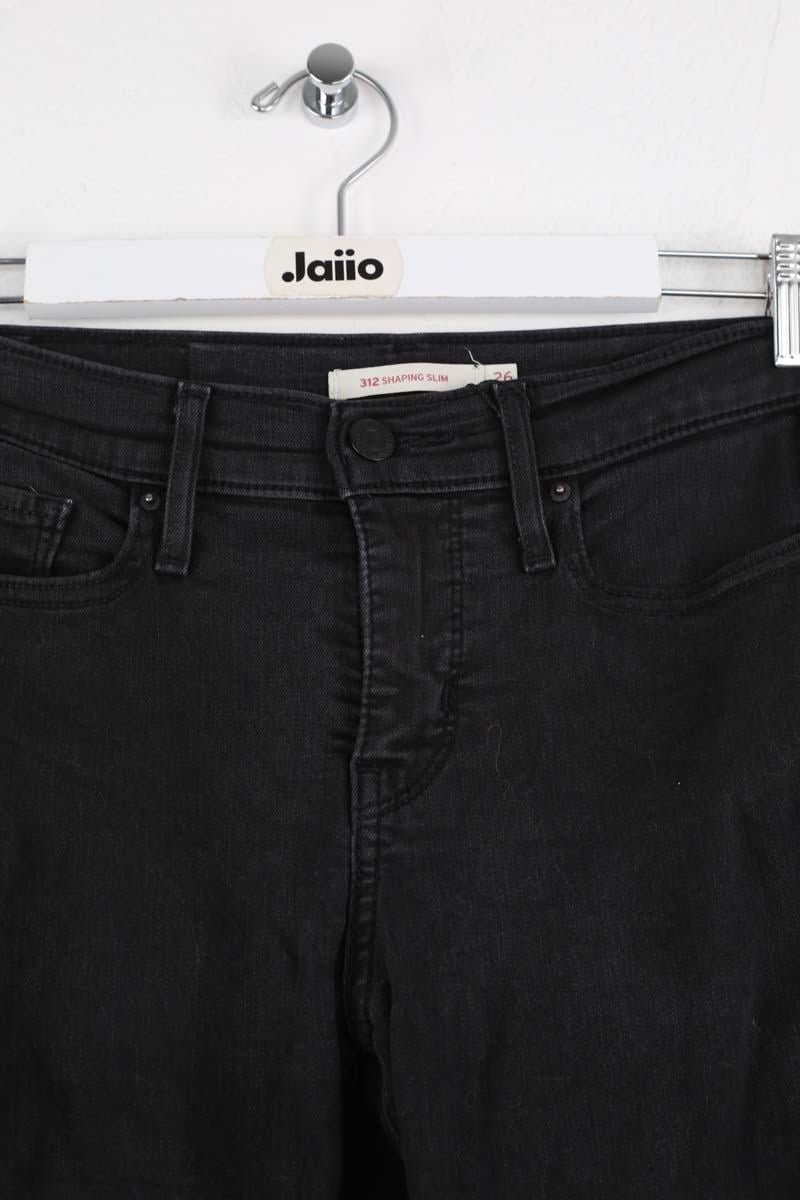 Cotton slim fit jeans 312 LEVI'S - Seconde main Black