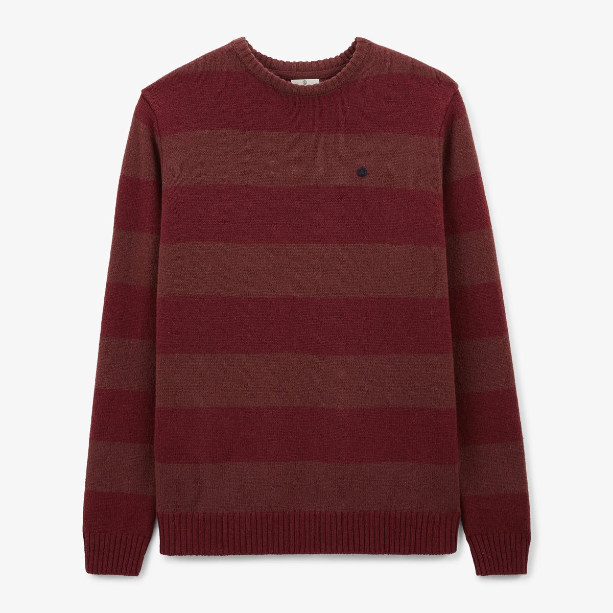 Rib-knit straight sweater SERGE BLANCO Red