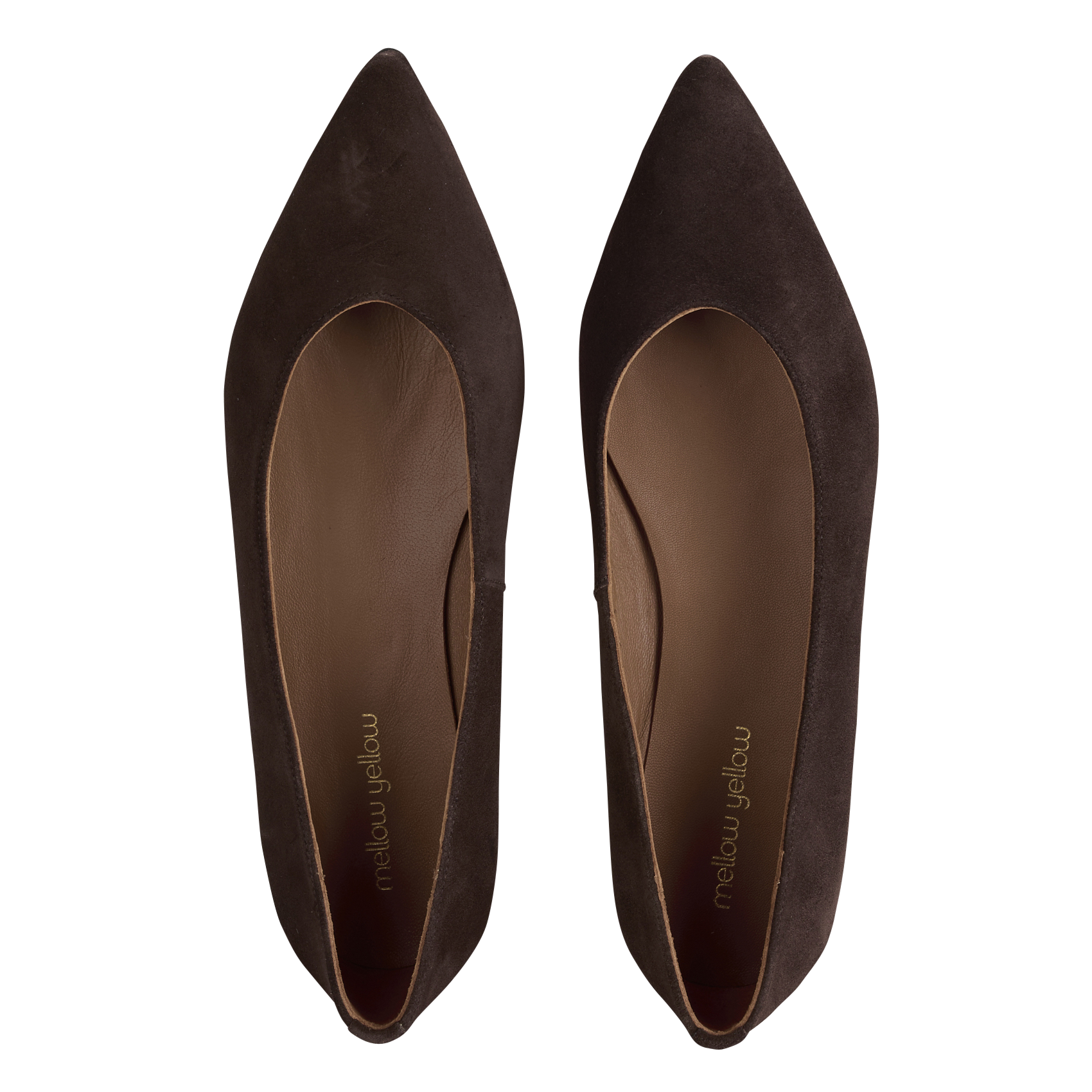 Ballerines en cuir velours MELLOW YELLOW Marron