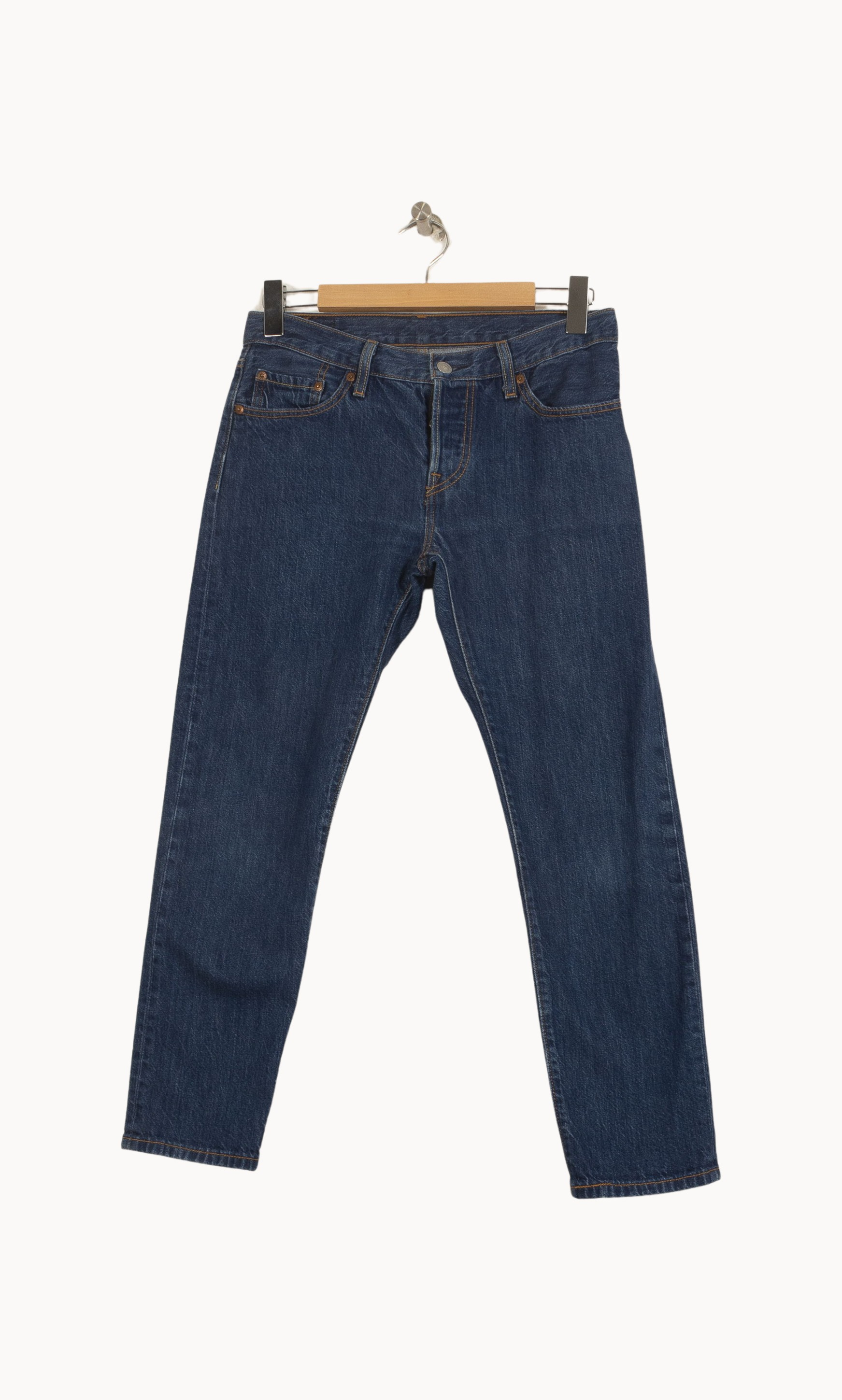Cropped slim jeans with studs LEVI'S - Seconde main Blue