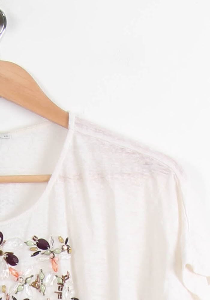 Tommy Badge T-shirt BIMBA Y LOLA - Seconde main White