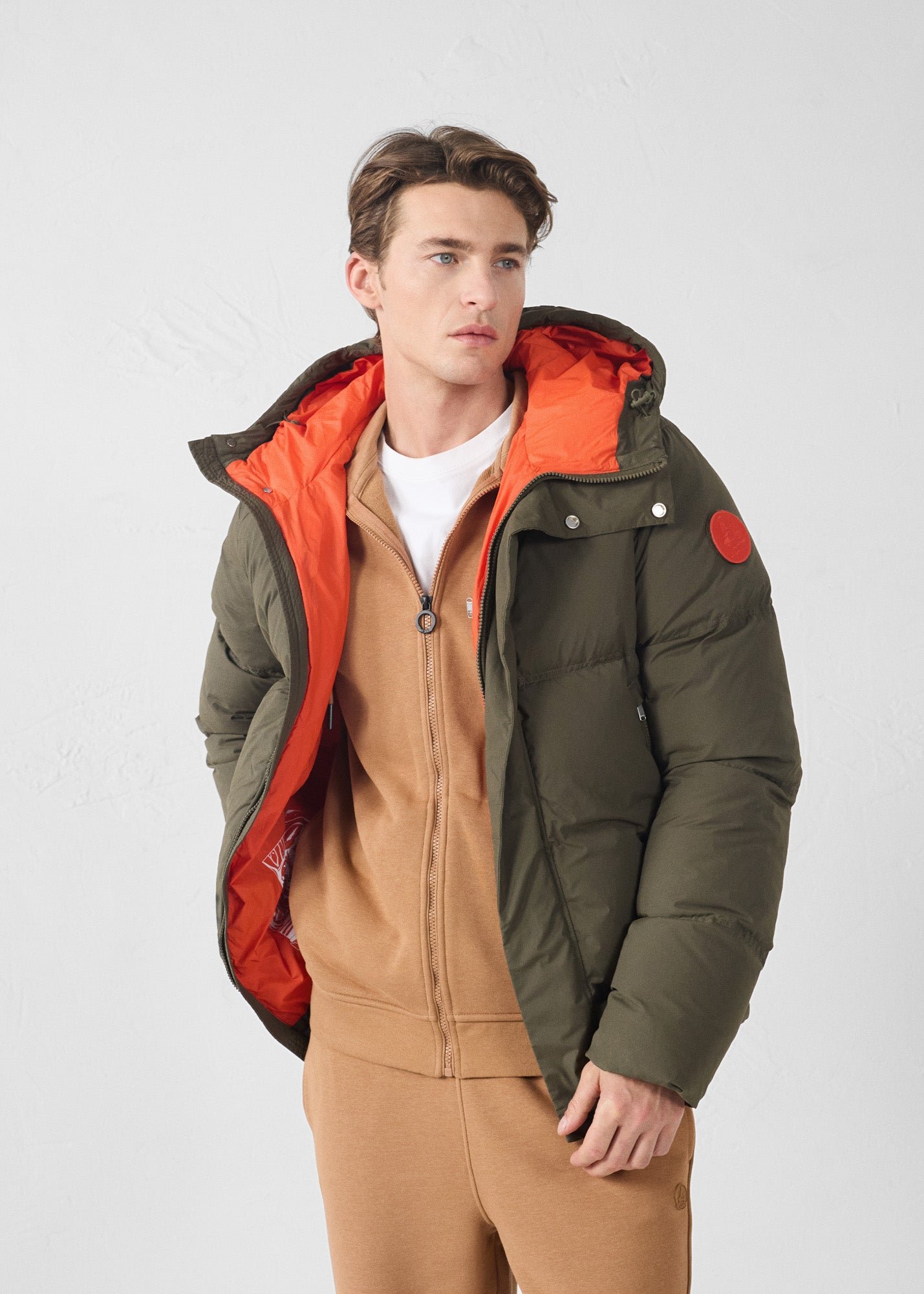 Sanji puffer cold weather jacket JOTT Green