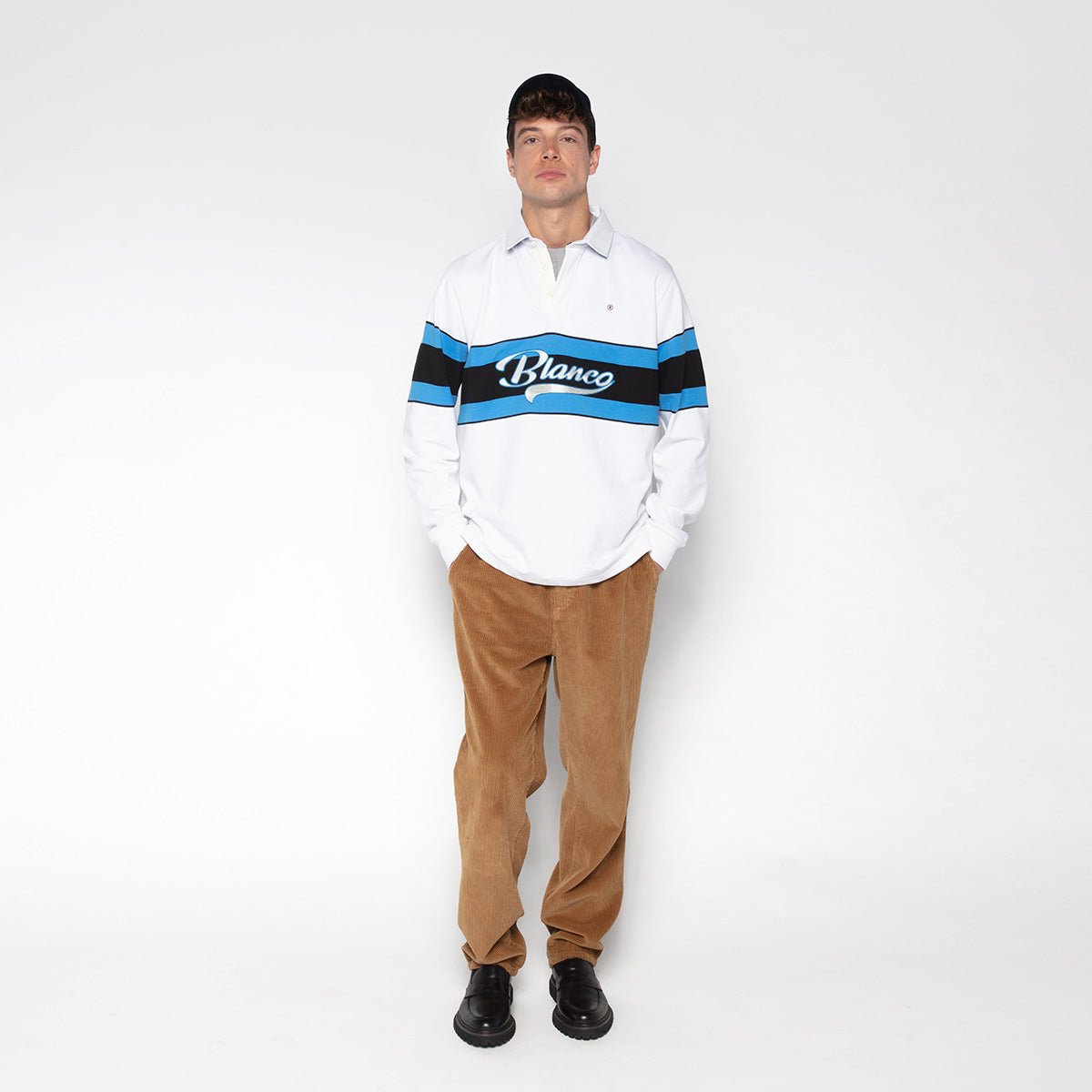 Straight leg pants with elastic waistband SERGE BLANCO Brown