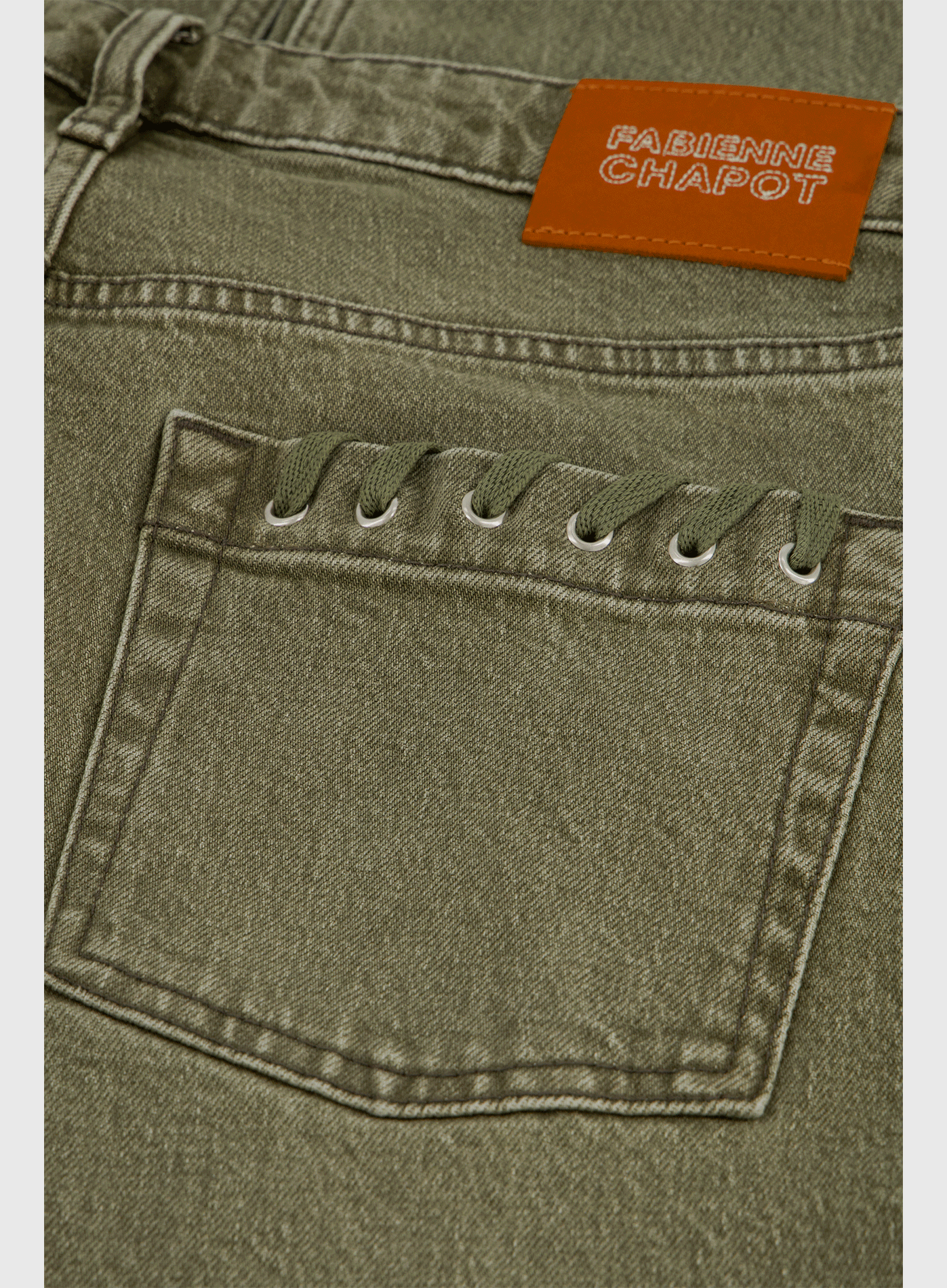 Boyfriend jeans van biologisch katoenmix FABIENNE CHAPOT Groen