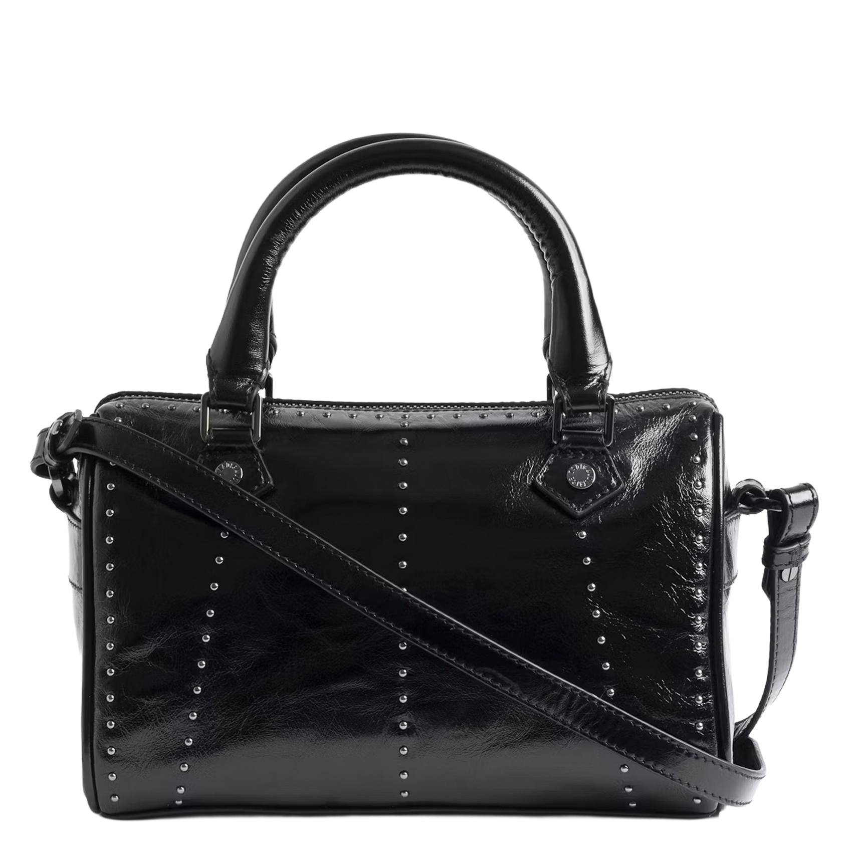 Patent leather shoulder bag ZADIG&VOLTAIRE Black