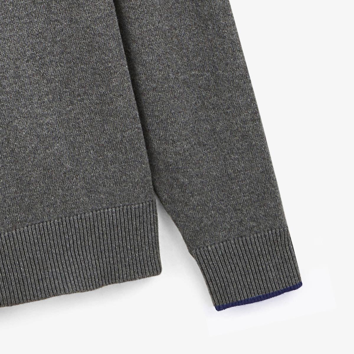 Sweater with plain round neckline SERGE BLANCO Grey