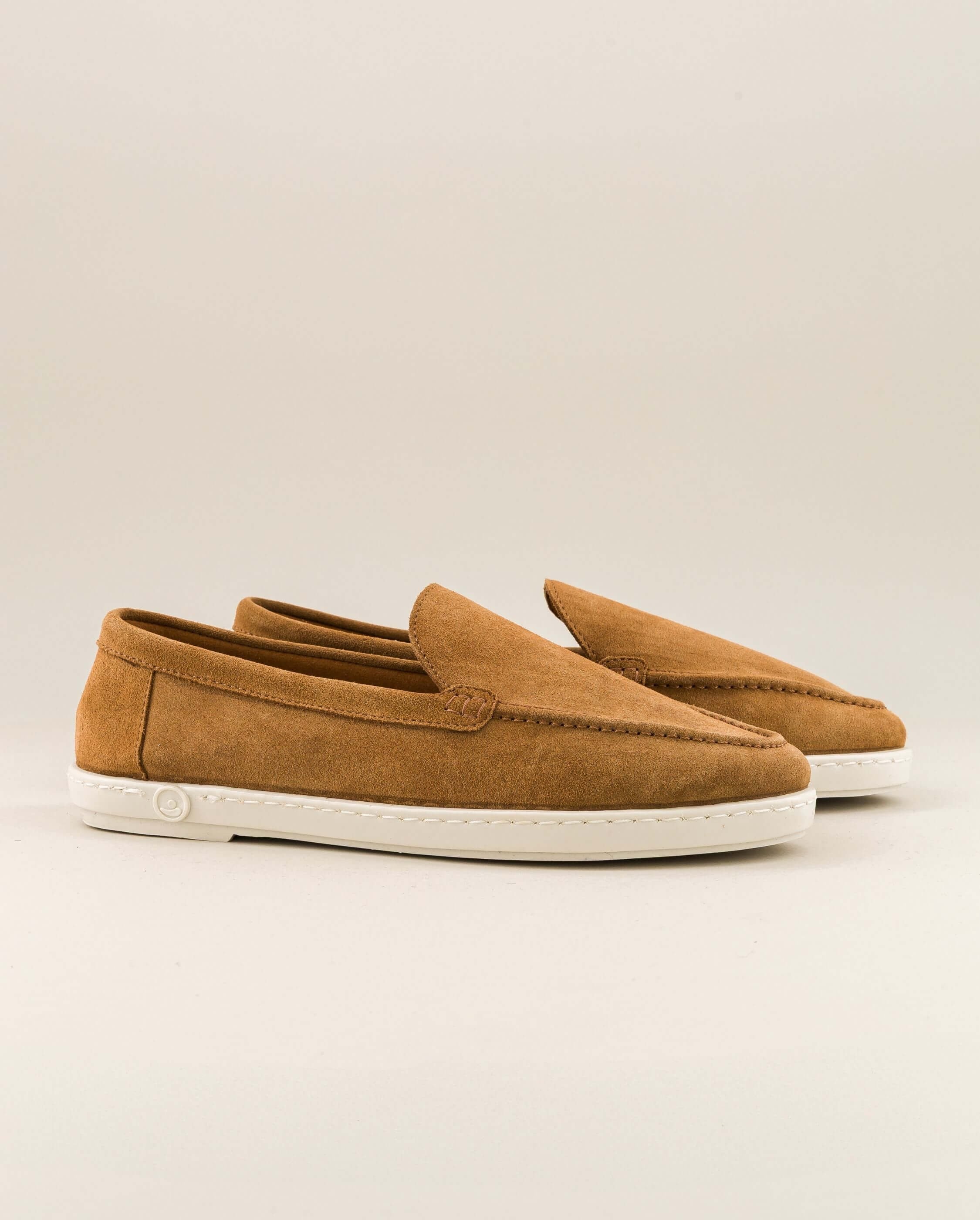 Women's moccasin slippers, camel ANGARDE Brown