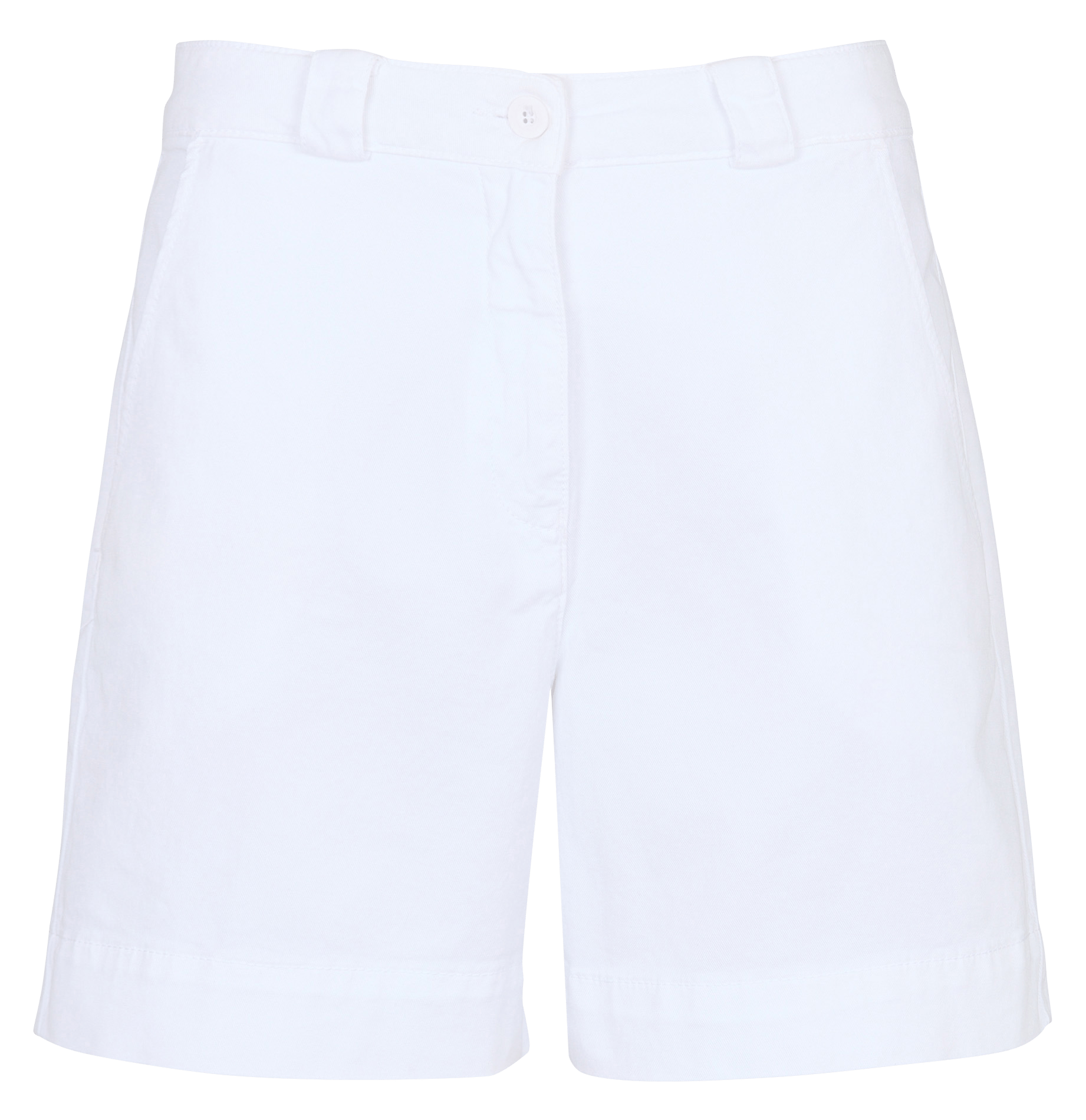 Wide-leg cotton-blend shorts White