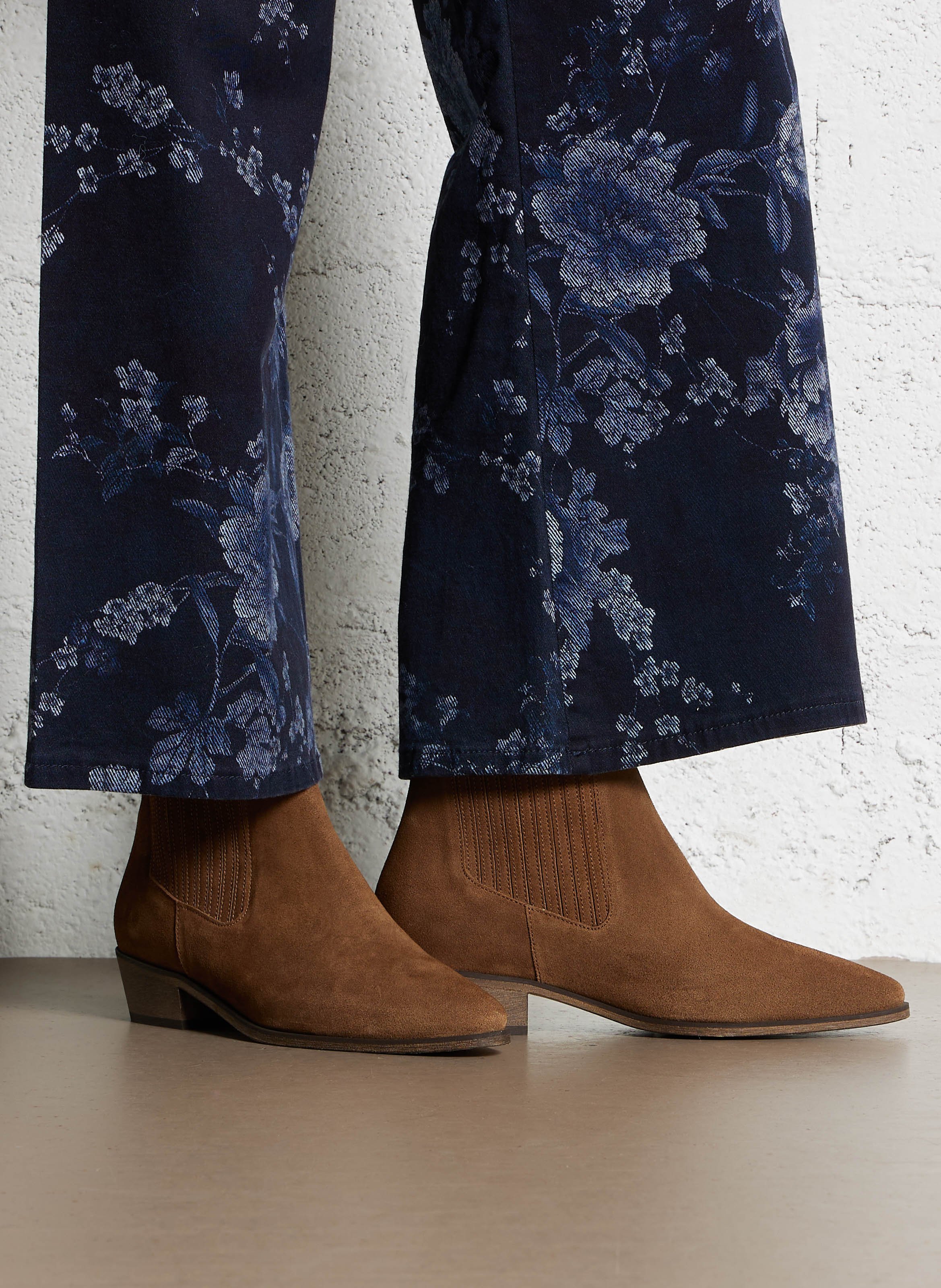 Stiefeletten aus Veloursleder ANTHOLOGY PARIS Braun