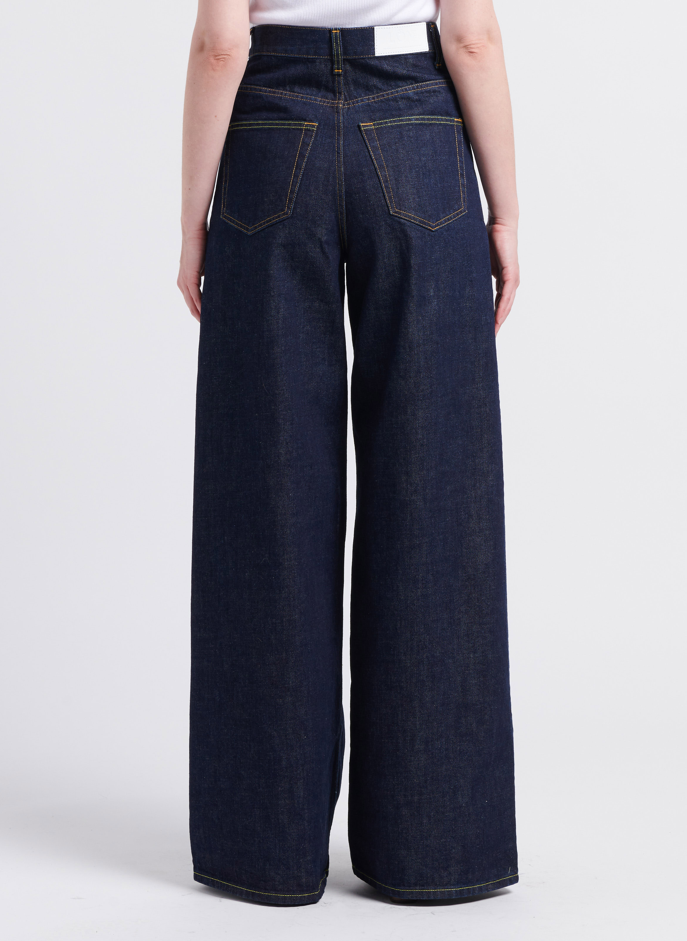 Jean large taille haute MARGAUX LONNBERG Bleu