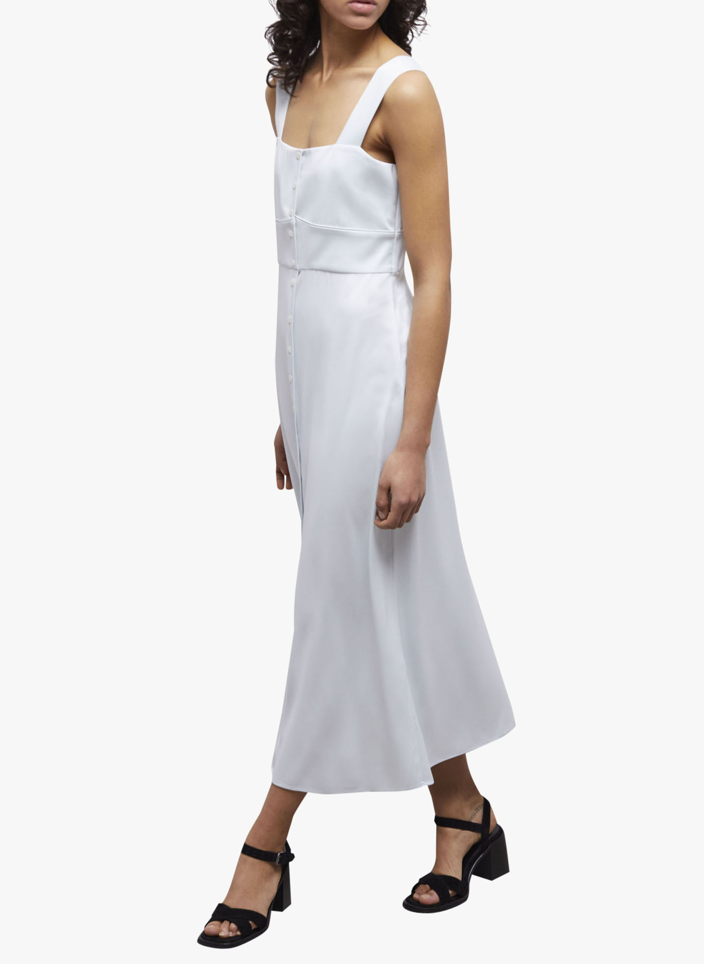 Robe longue col carré boutonnée THE KOOPLES Vert