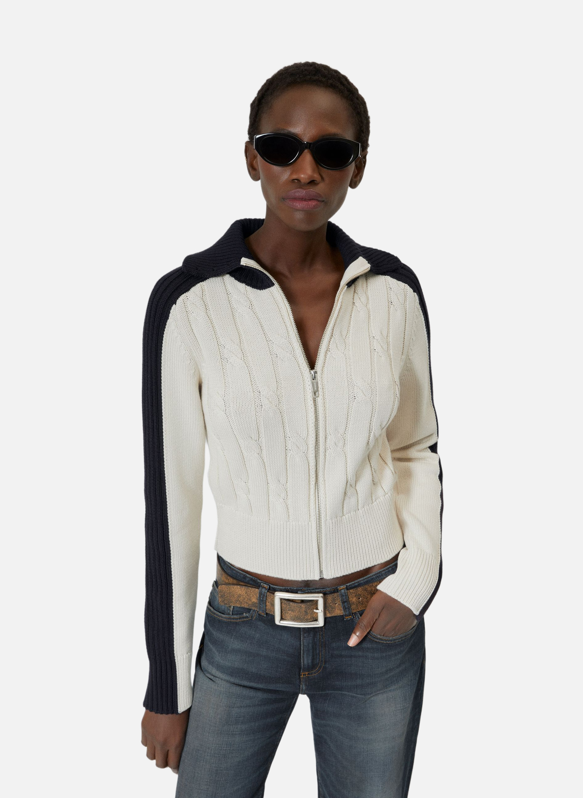 Cotton cardigan THE KOOPLES Beige
