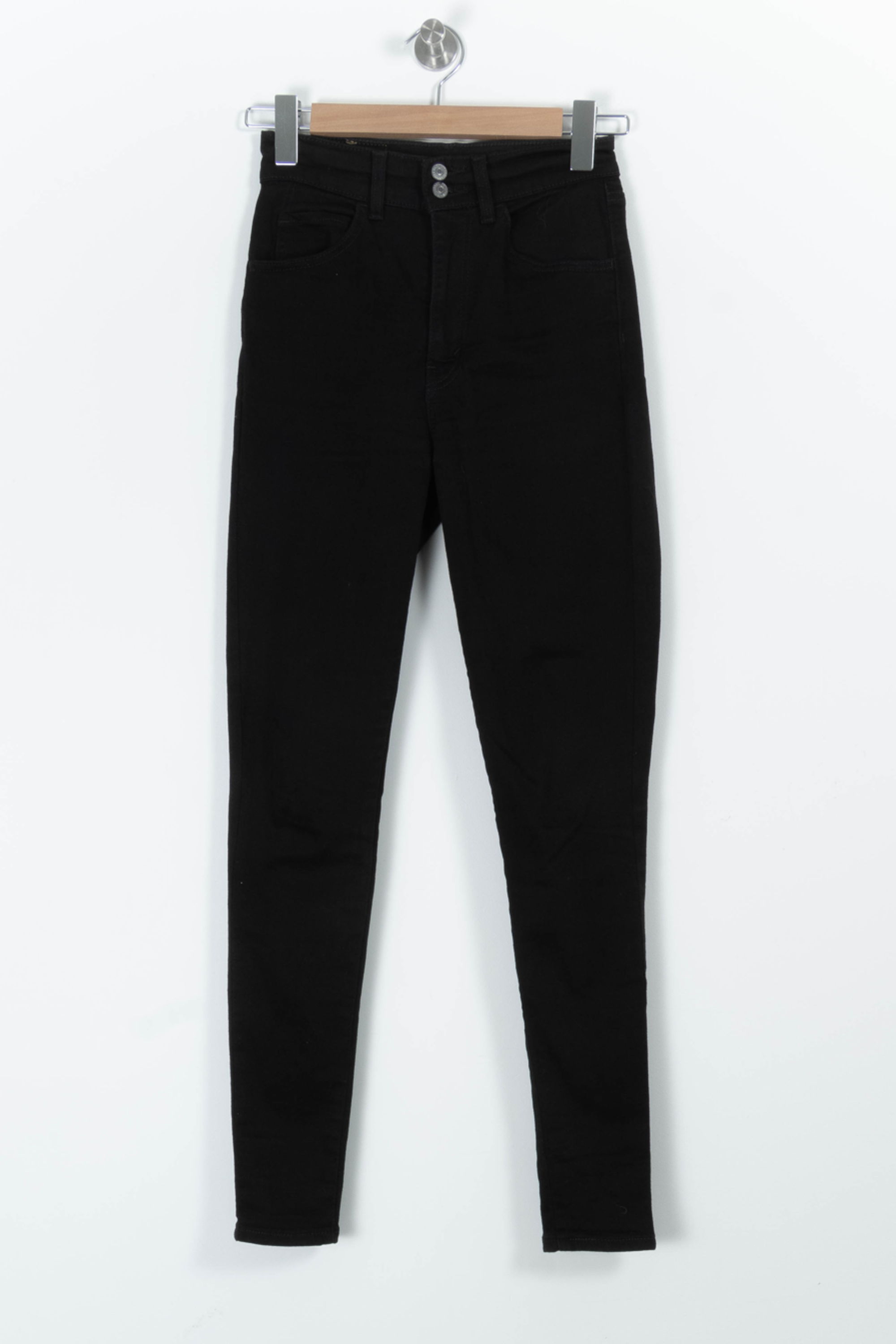 Cropped slim jeans with studs LEVI'S - Seconde main Black