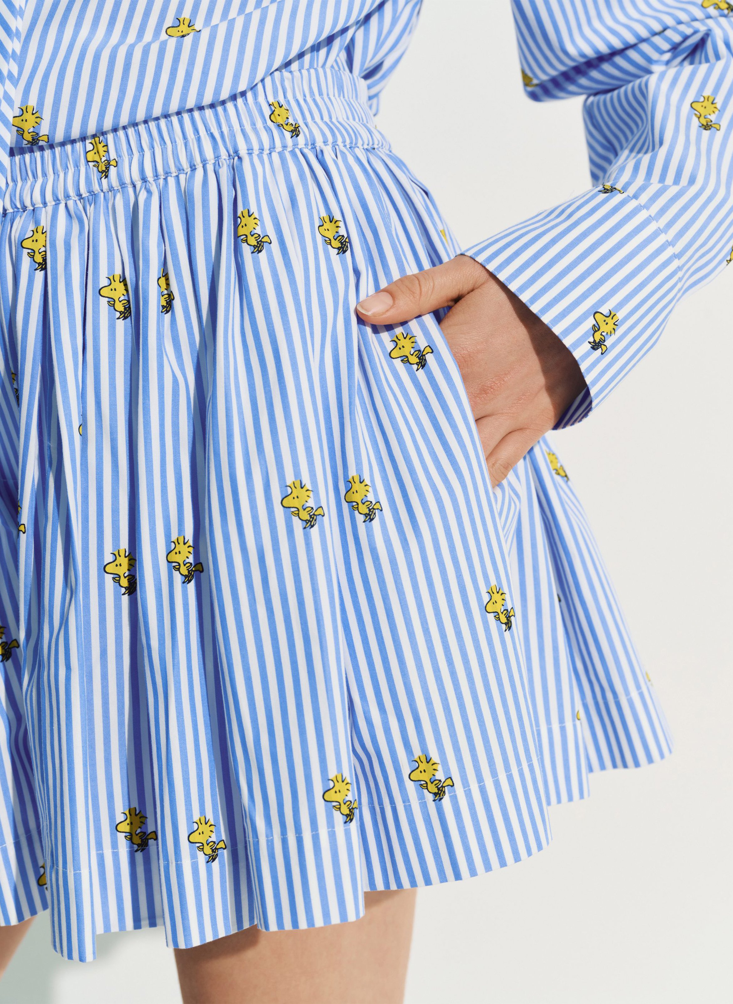 Short imprimé en coton ESSENTIEL ANTWERP Bleu