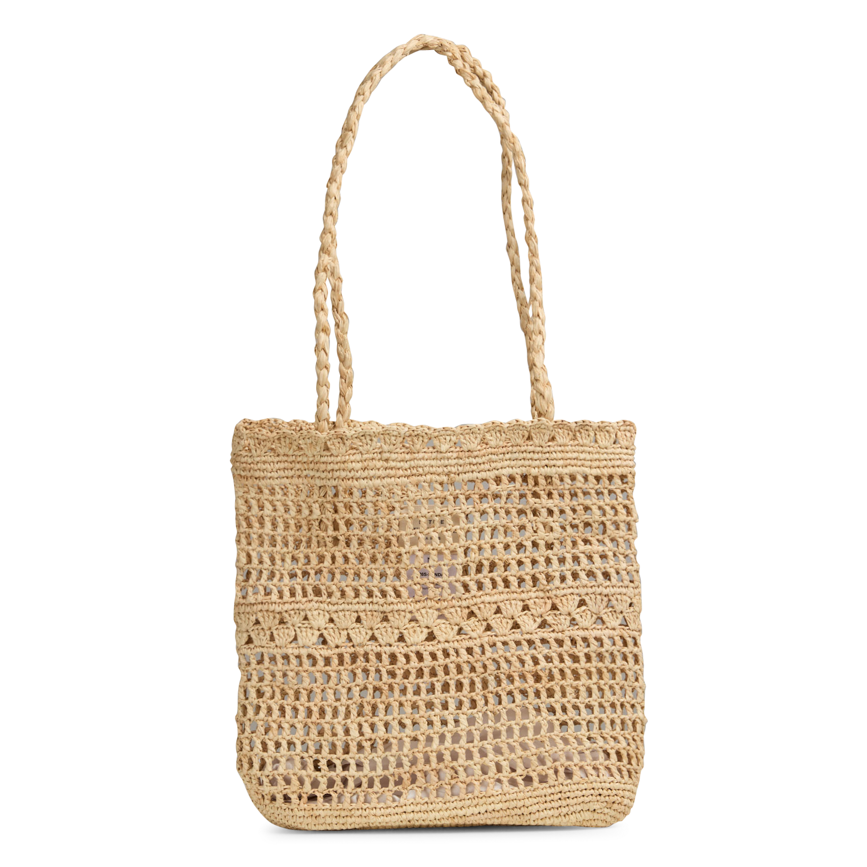Kleine Tasche aus Raffiabast PETITE MENDIGOTE Beige