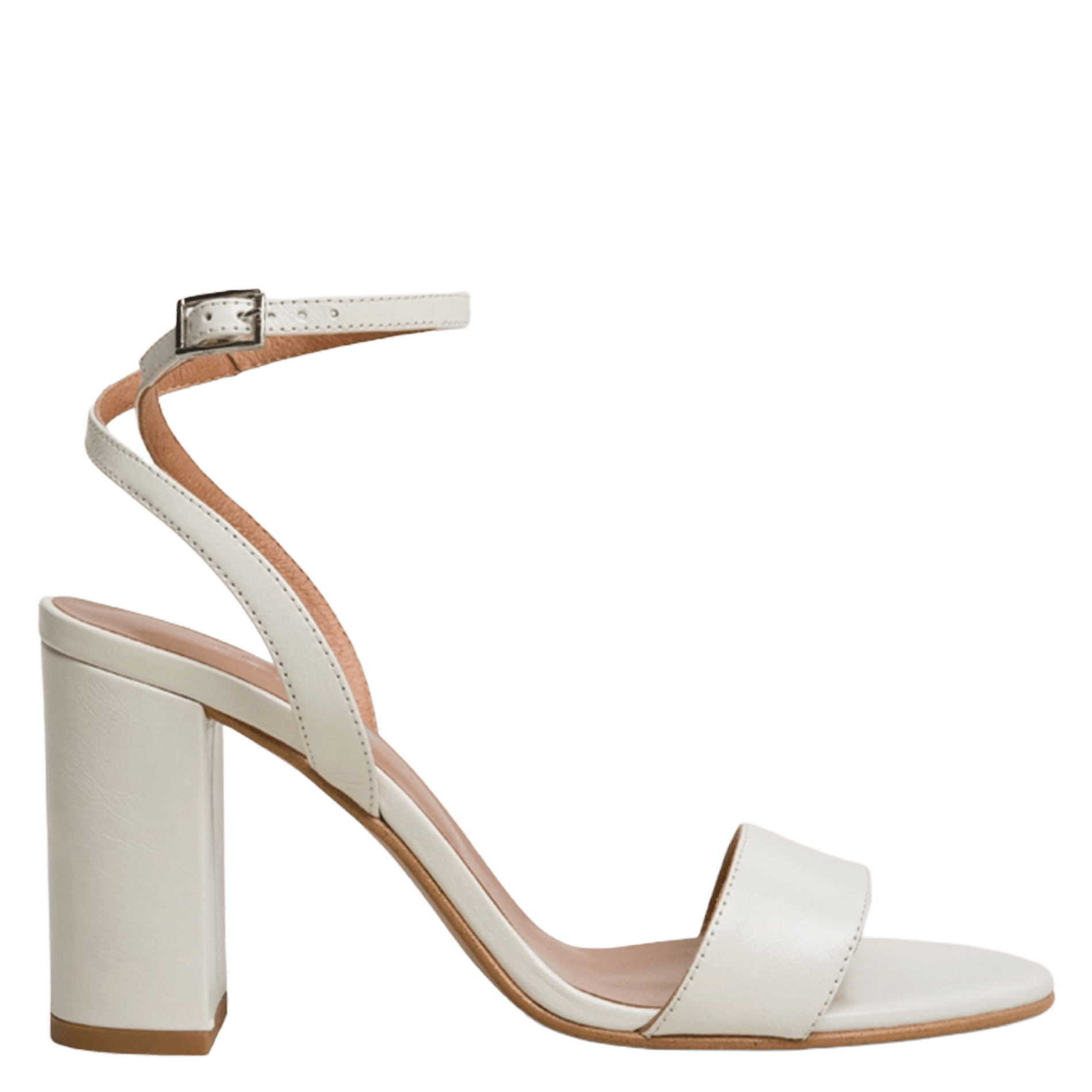 Sandales à talons en cuir JONAK Blanc