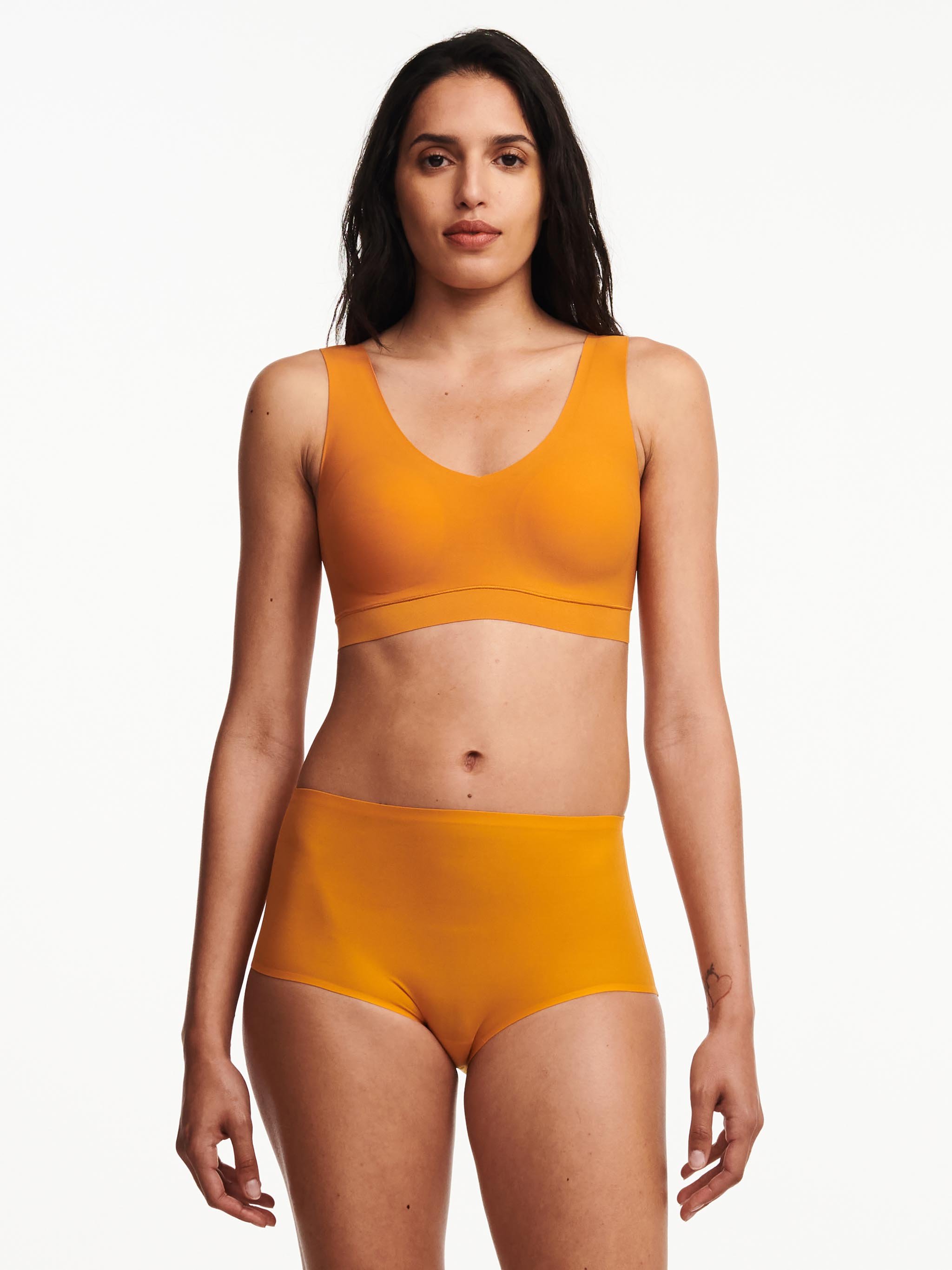 Crop top with cups | Brown CHANTELLE Women