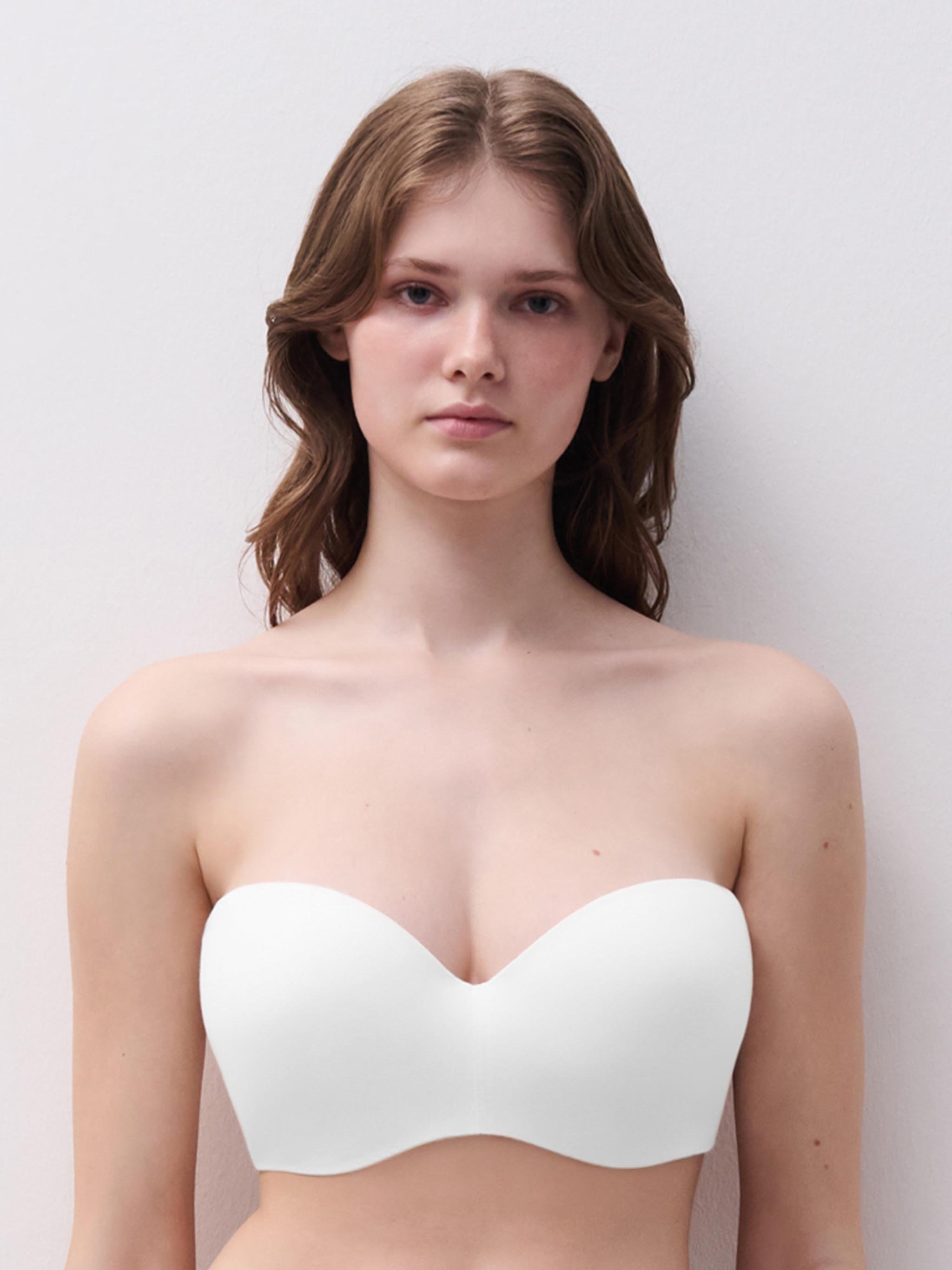 Bandeau bra with cups and removable straps CHANTELLE