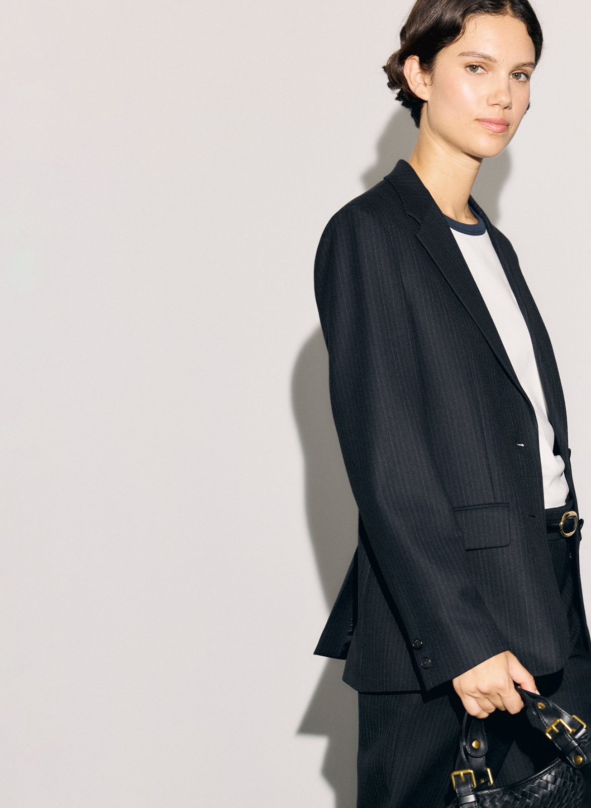 Tailored straight blazer with notched lapel GERARD DAREL Black