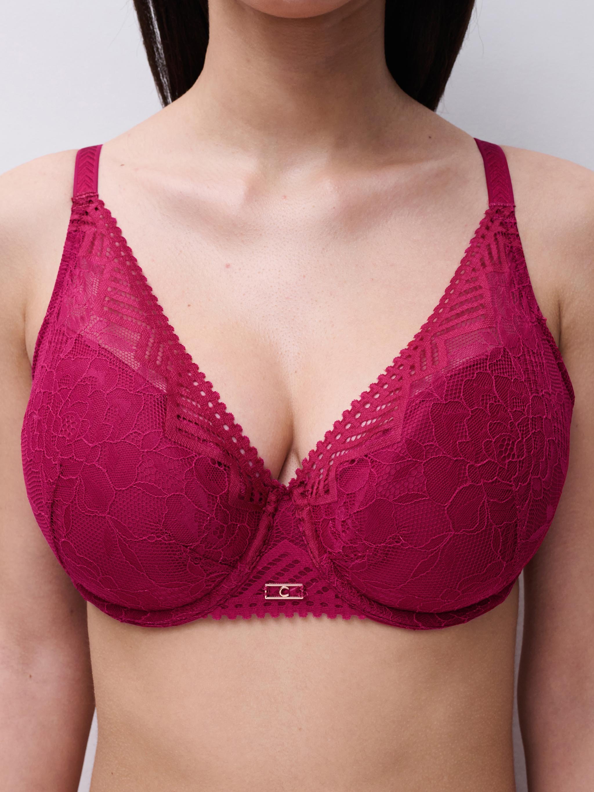 Plunge spacer bra CHANTELLE Pink