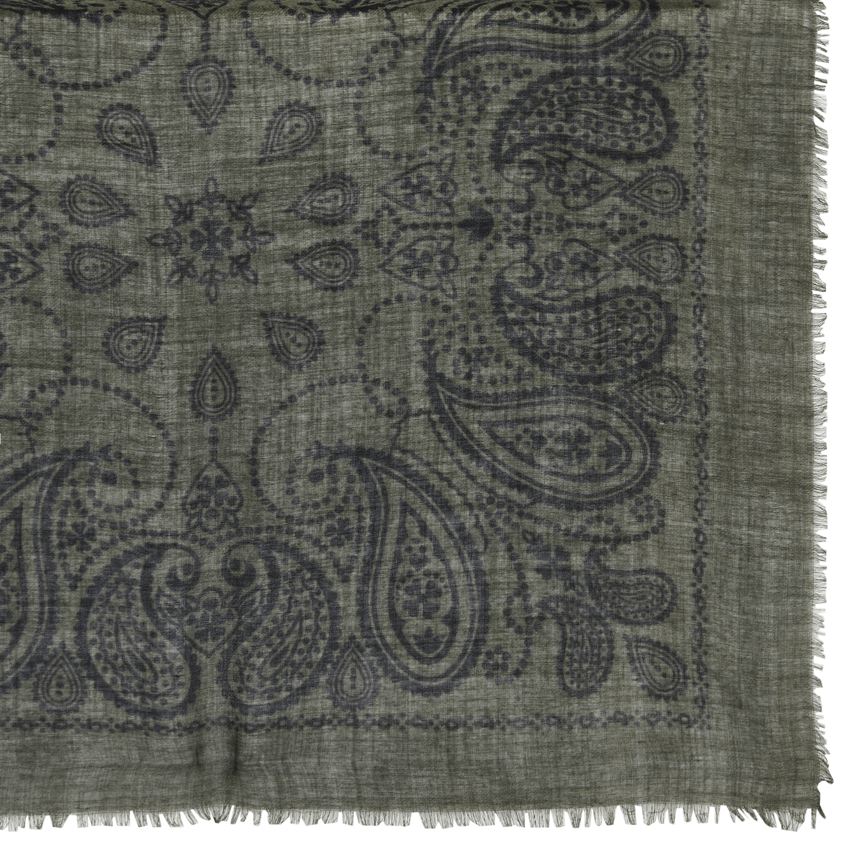 Sjaal - wolblend LA FEE MARABOUTEE Kaki