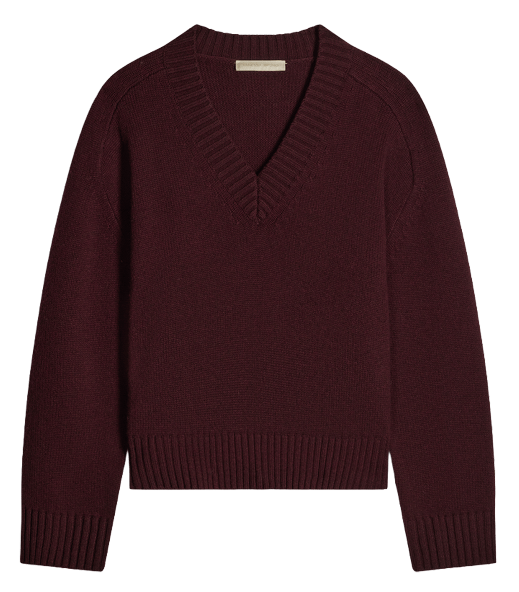 Pull col V e laine VANESSA BRUNO Rouge