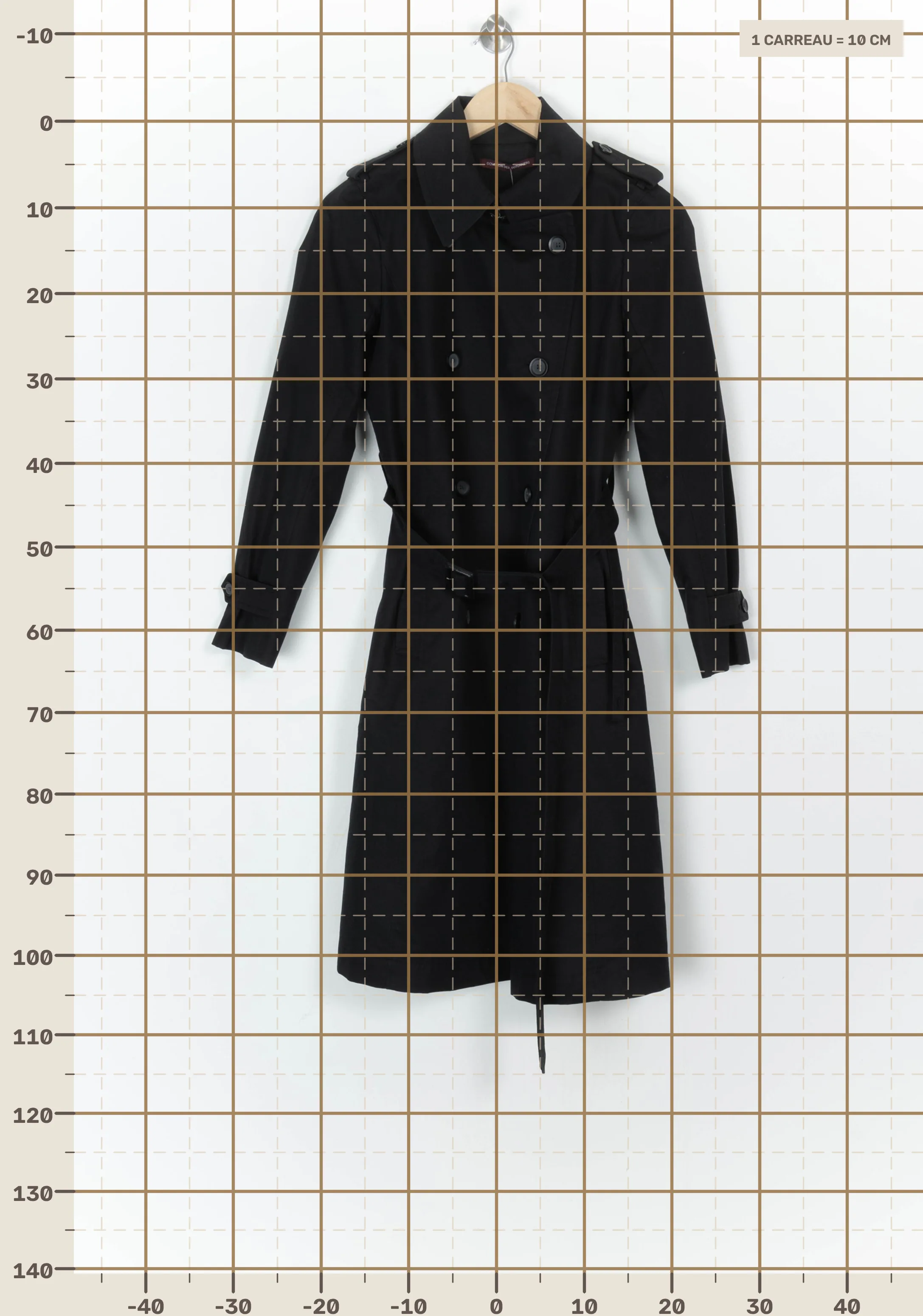 Trench coat COMPTOIR DES COTONNIERS - Seconde main Black