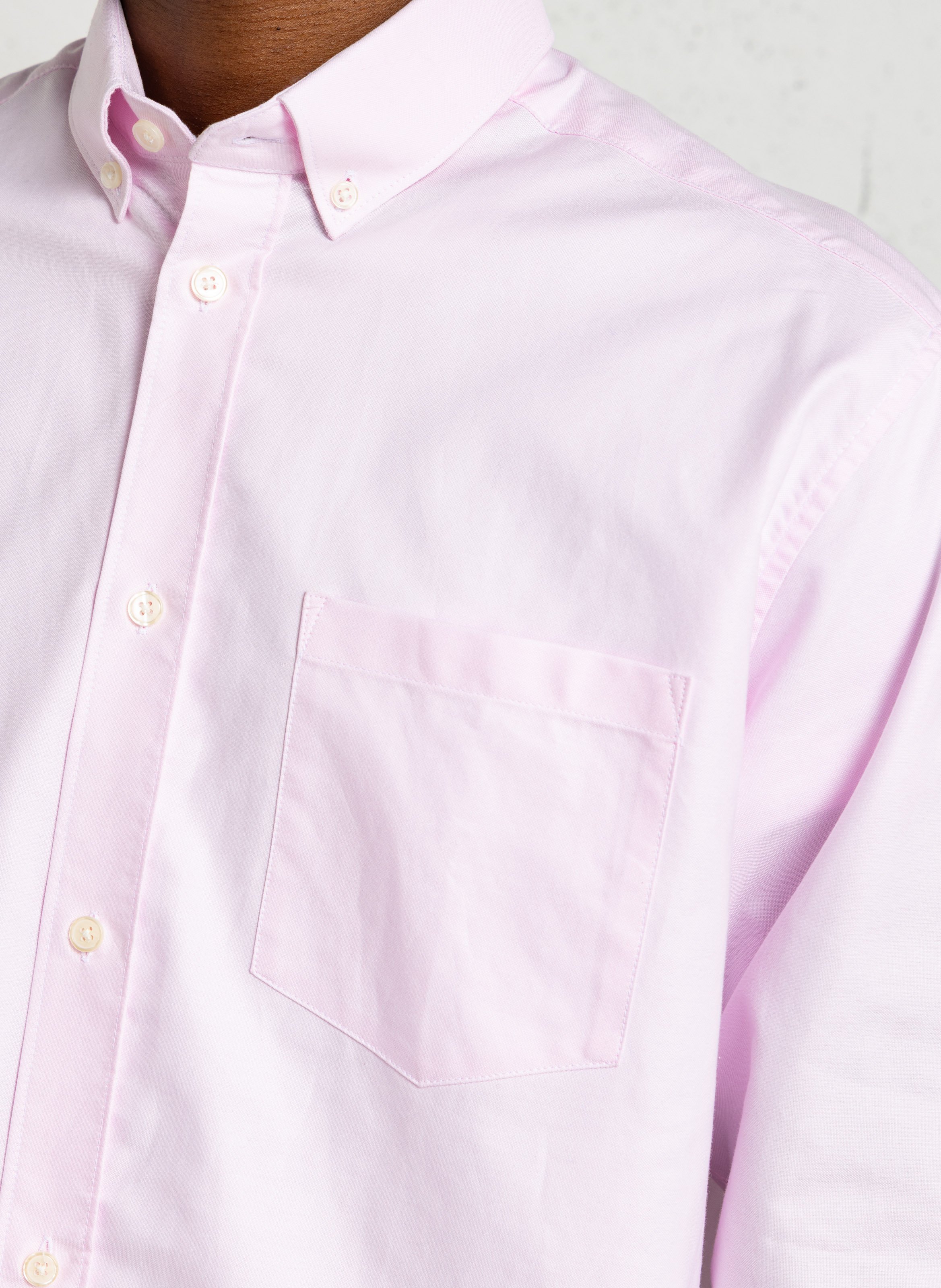 Chemise droite en coton AU PRINTEMPS PARIS Rose