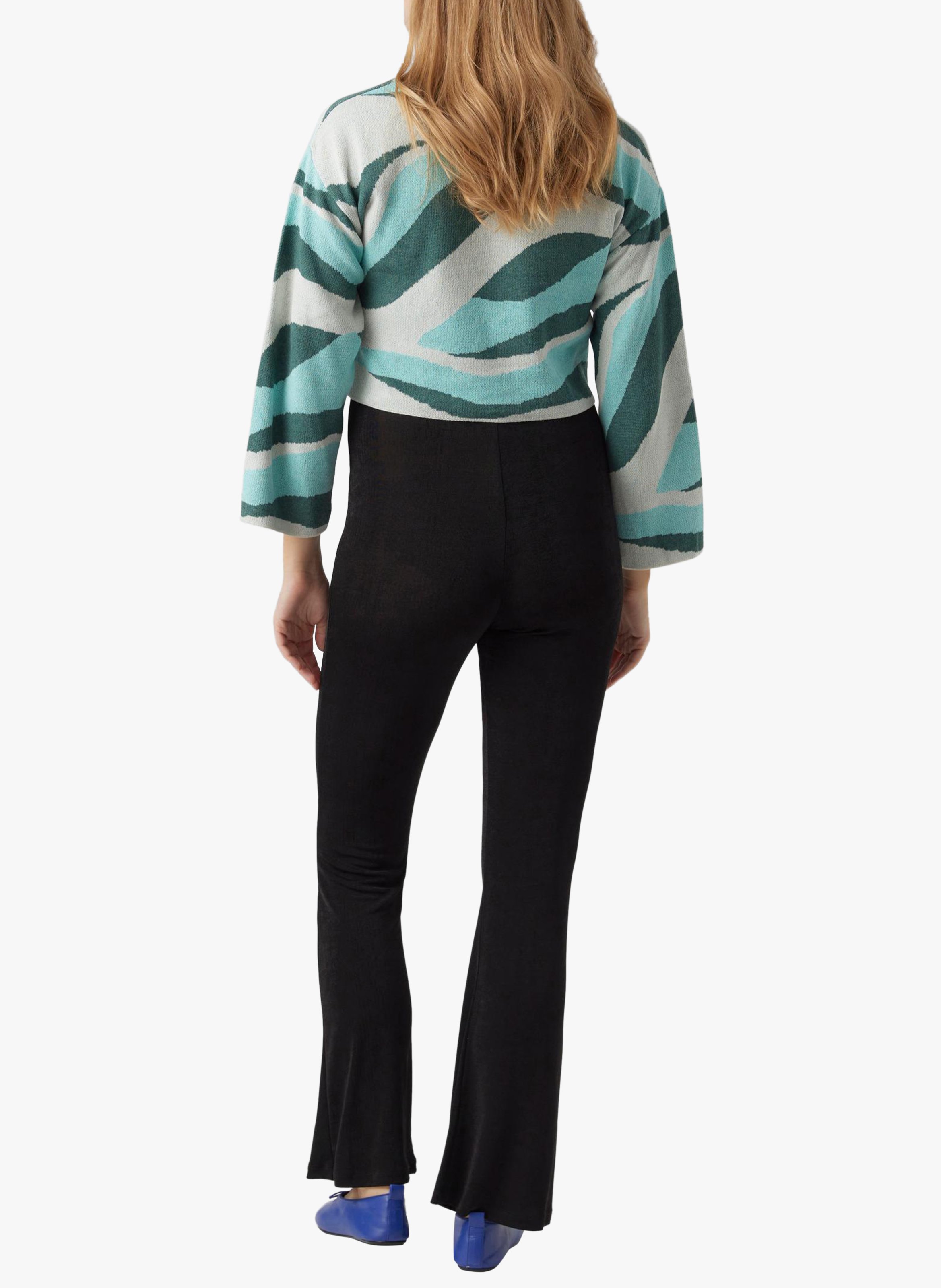 Short maternity sweater MAMALICIOUS Blue